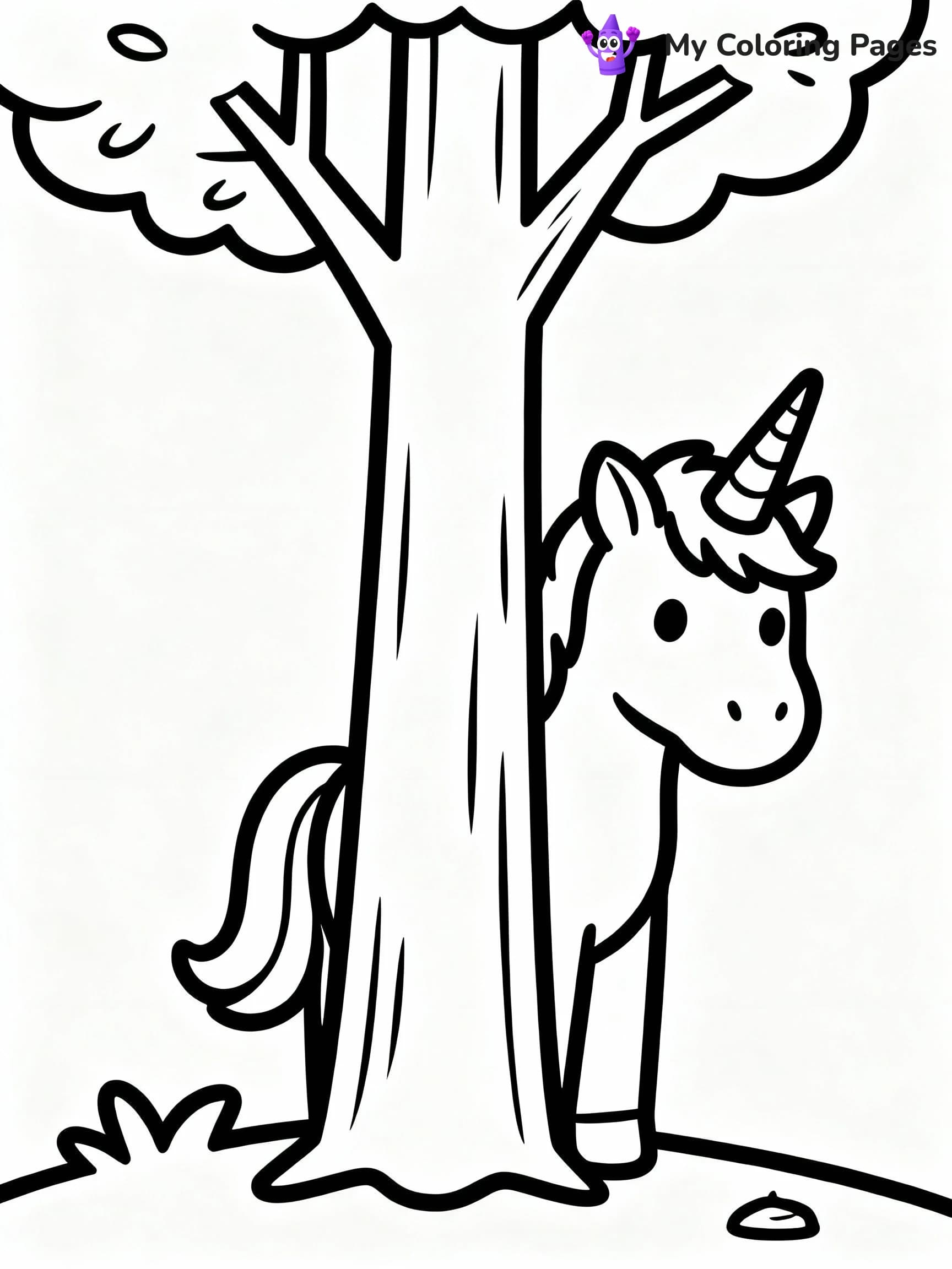 Unicorn Coloring Pages - 1