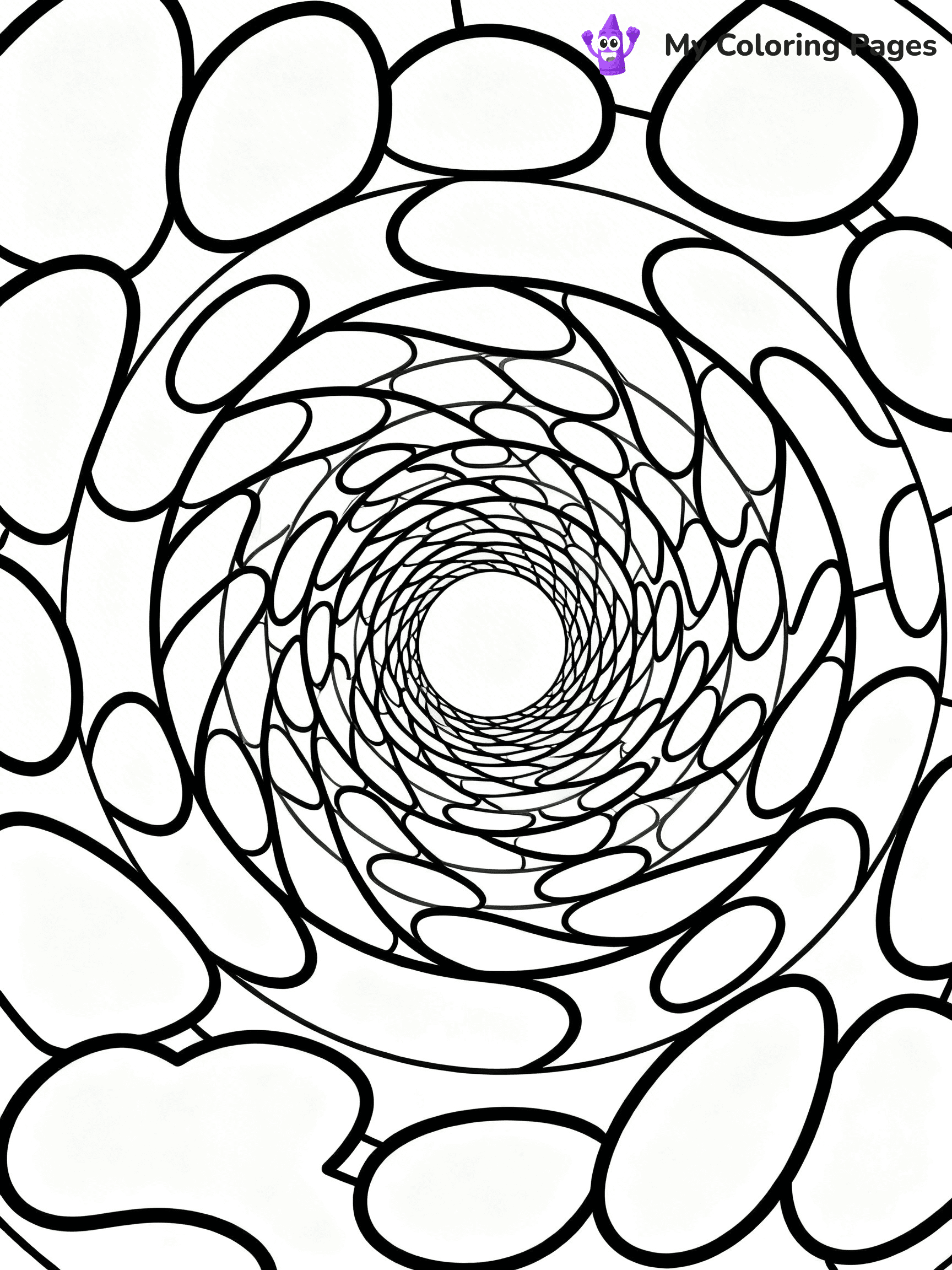 Optical Illusion Coloring Pages - 154