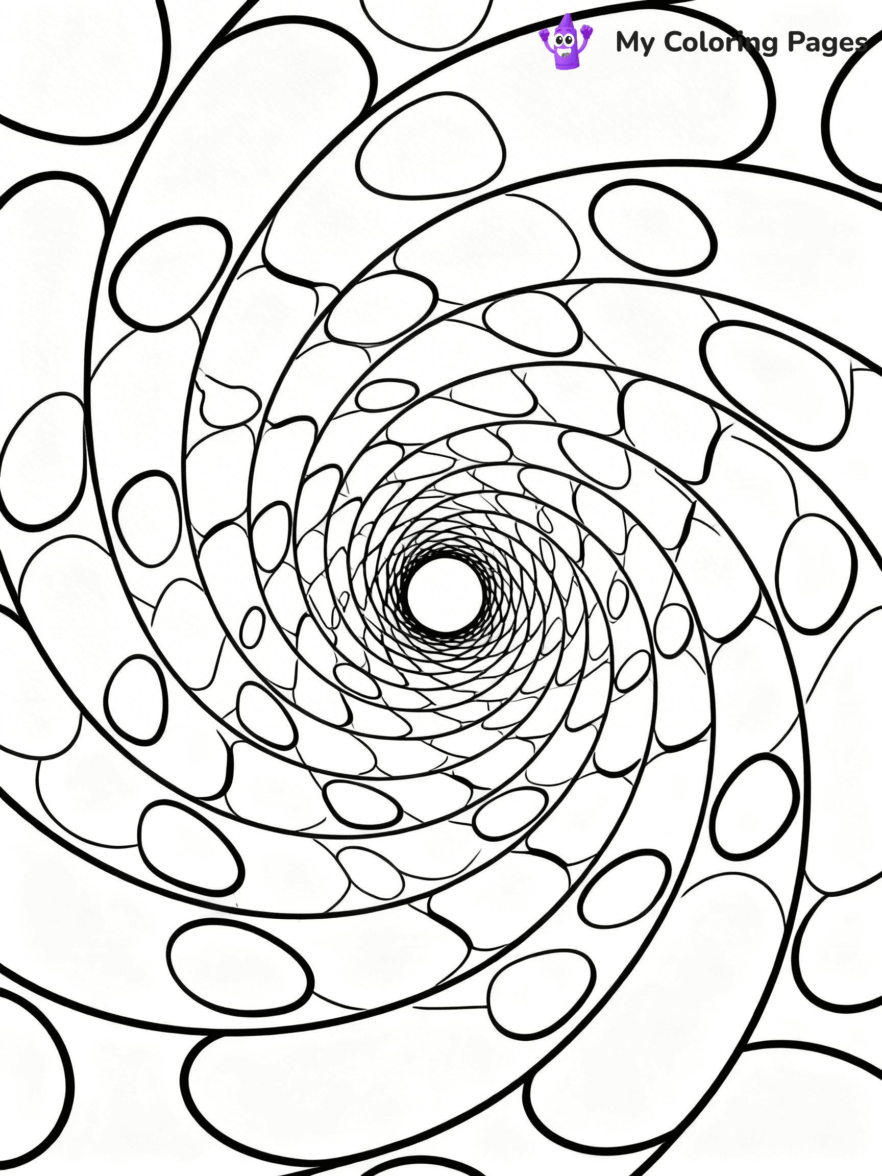 Optical Illusion Coloring Pages - 152