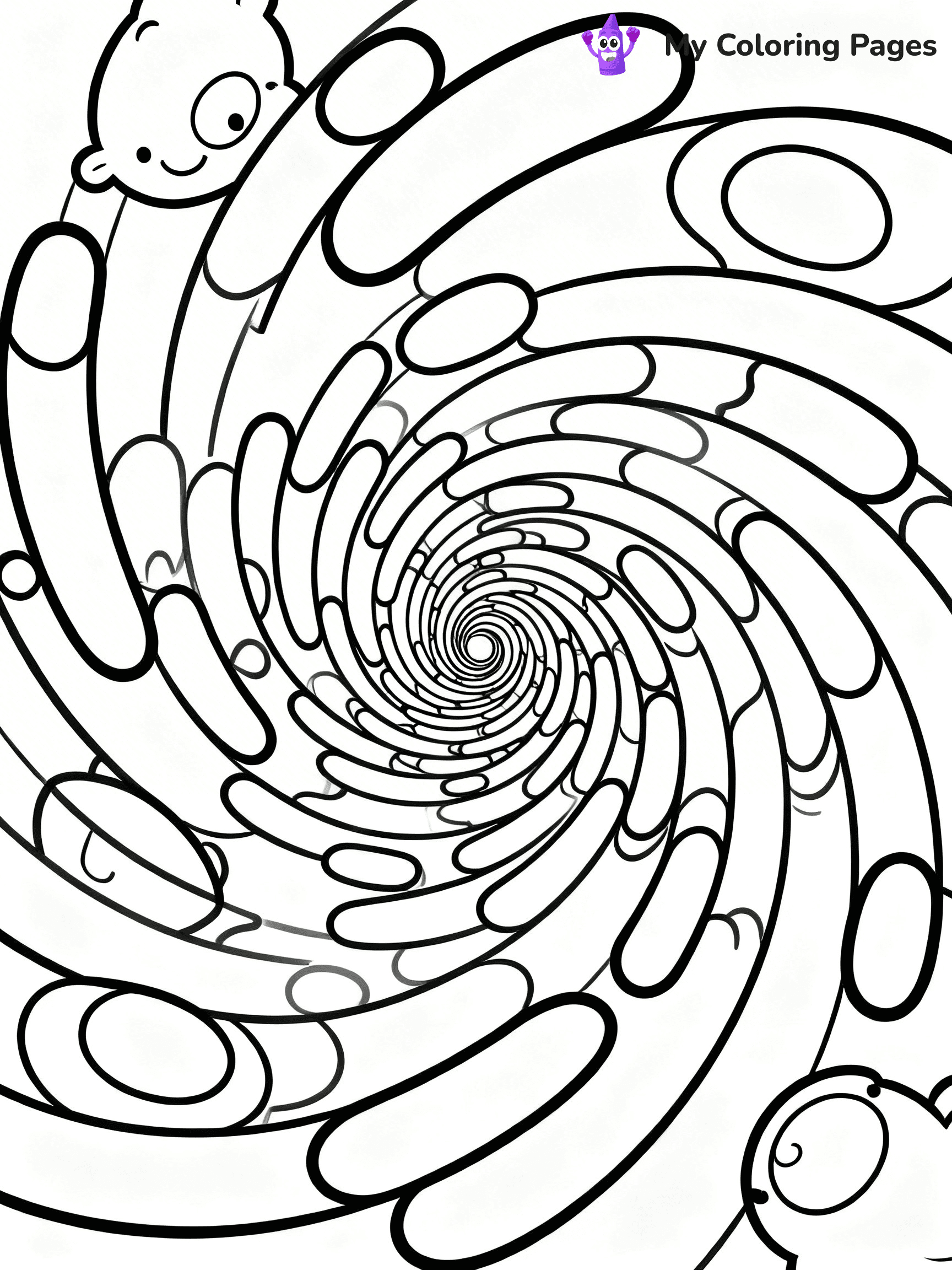 Optical Illusion Coloring Pages - 148