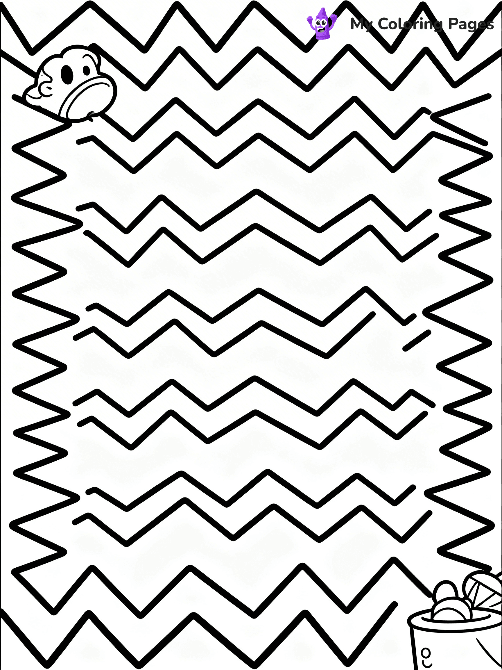 Optical Illusion Coloring Pages - 117