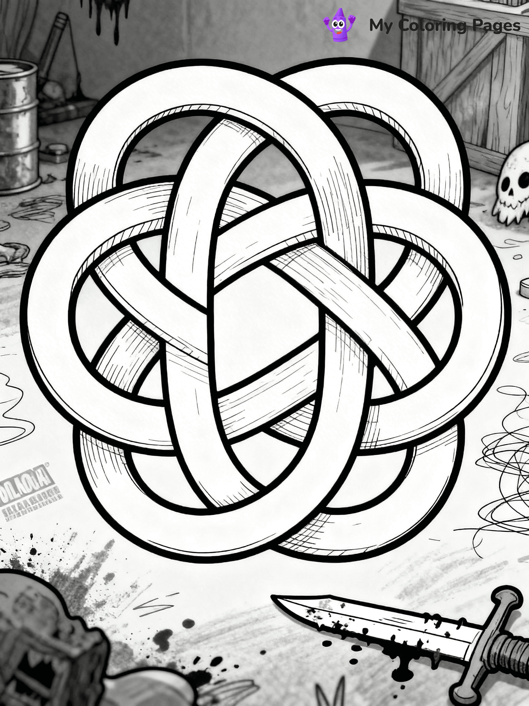 Optical Illusion Coloring Pages - 93