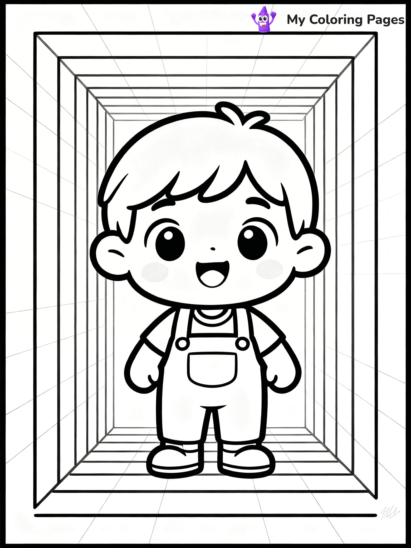 Optical Illusion Coloring Pages - 64