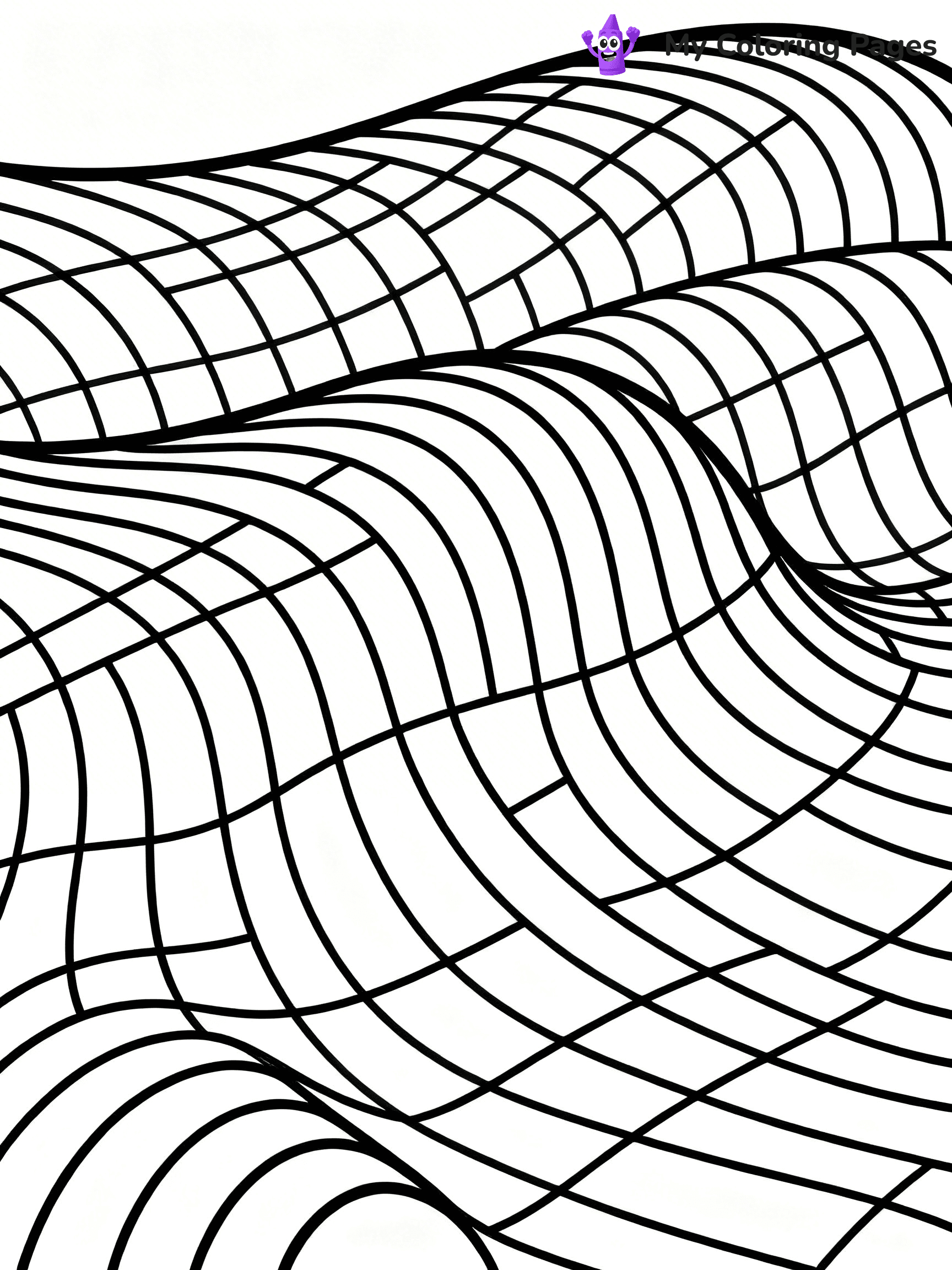 Optical Illusion Coloring Pages - 57
