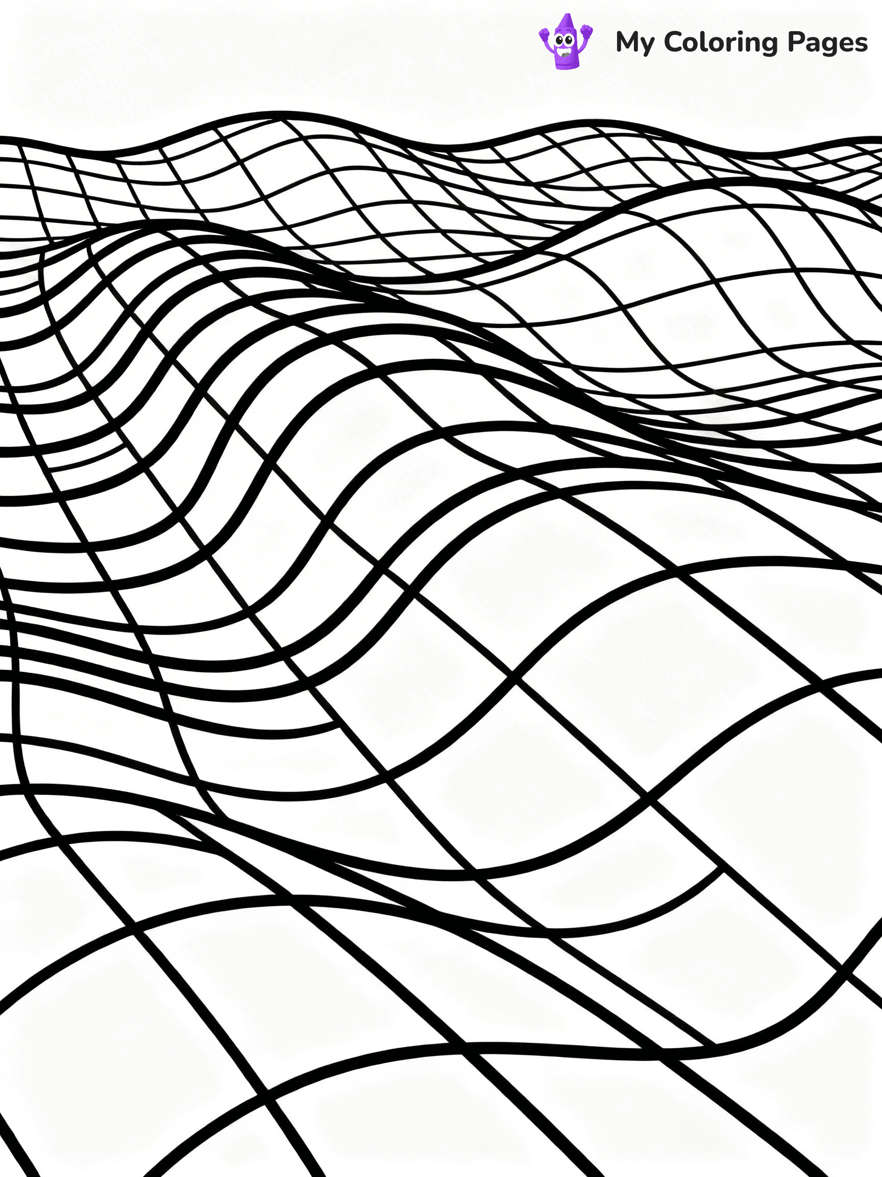 Optical Illusion Coloring Pages - 54