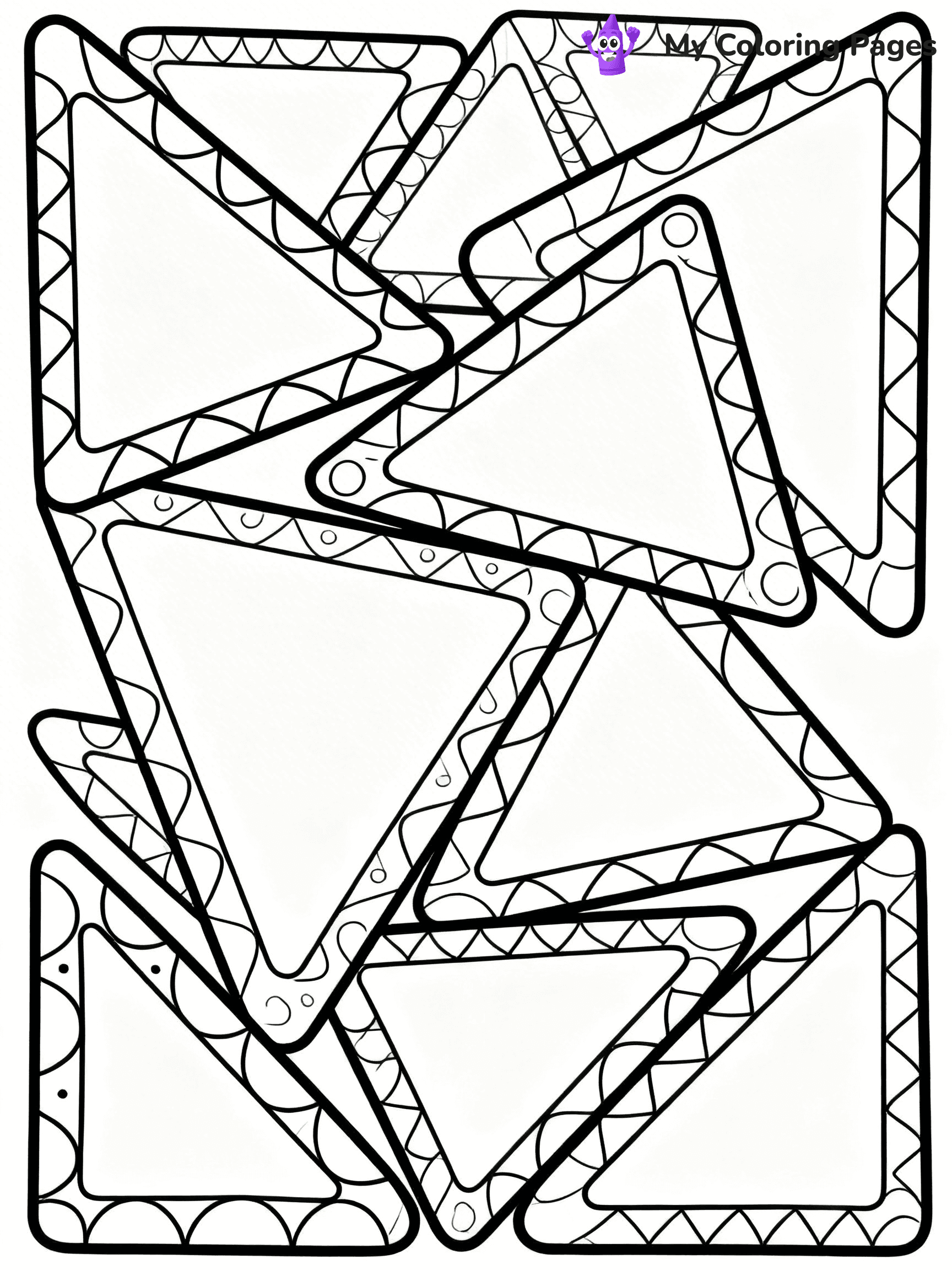 Optical Illusion Coloring Pages - 44