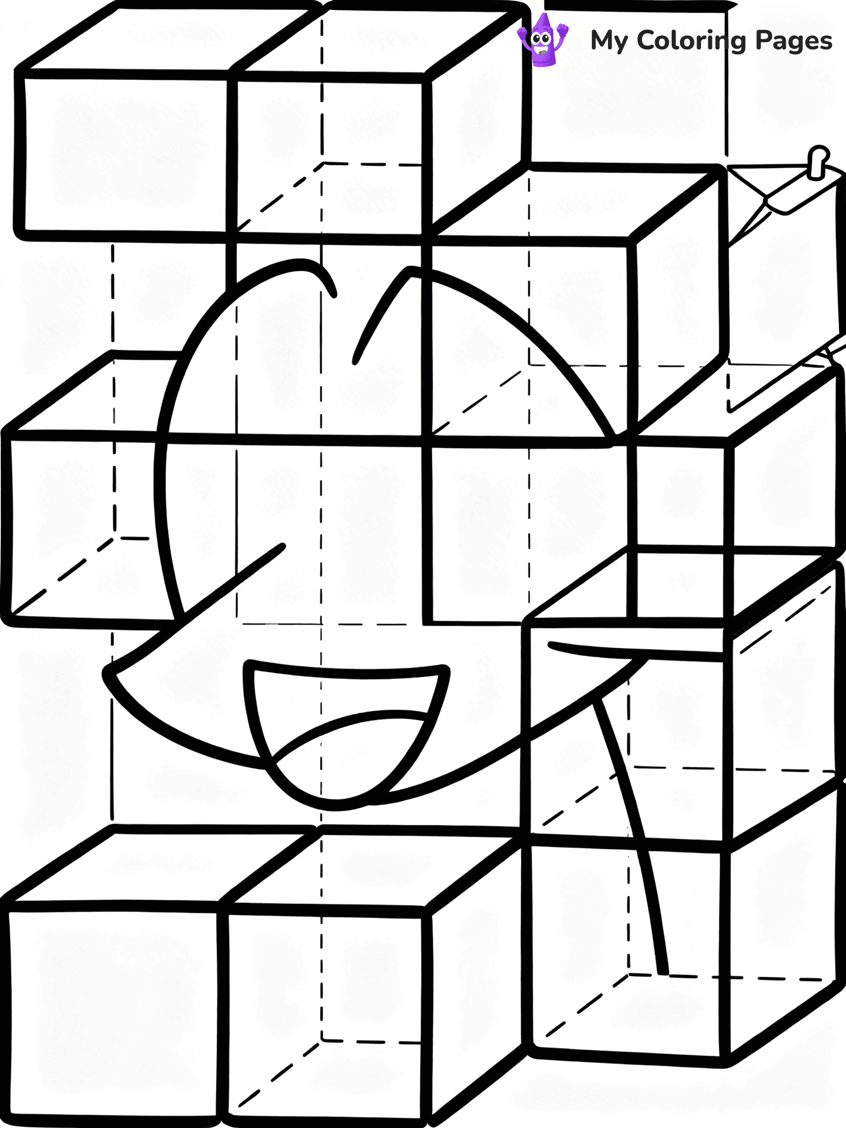 Optical Illusion Coloring Pages - 22