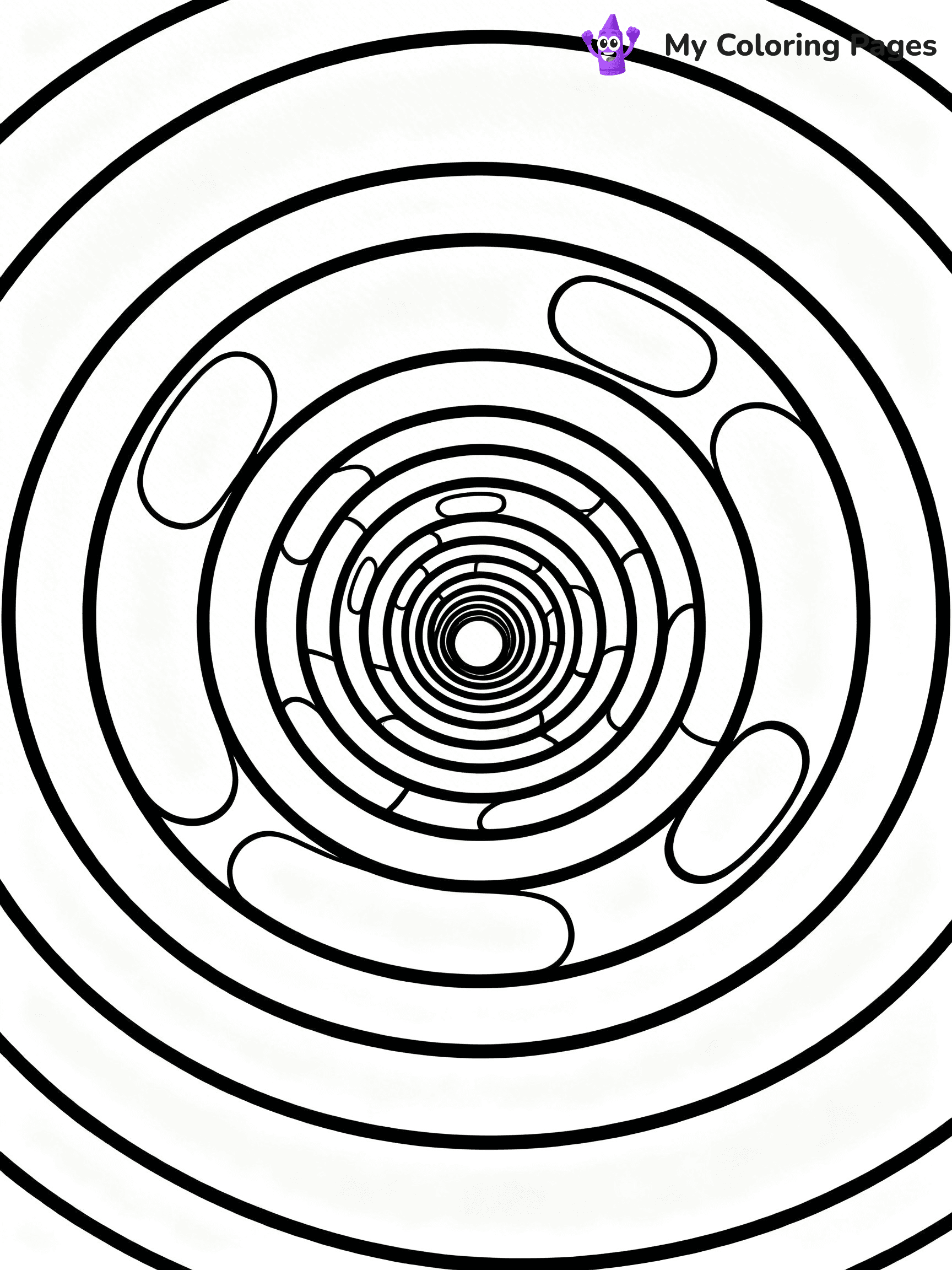 Optical Illusion Coloring Pages - 10