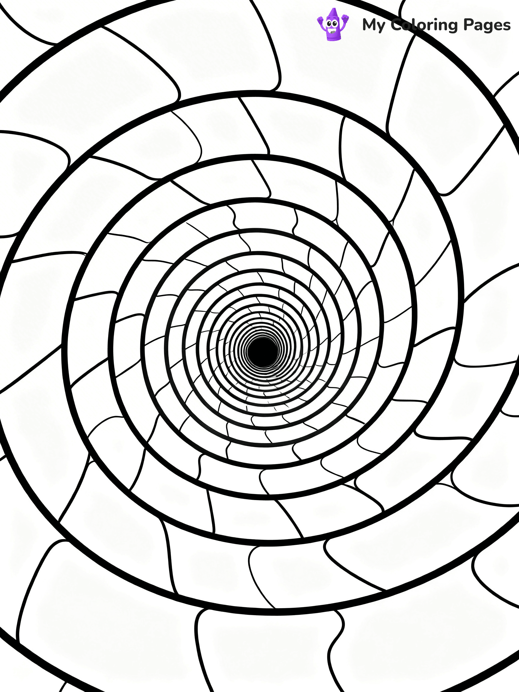 Optical Illusion Coloring Pages - 9