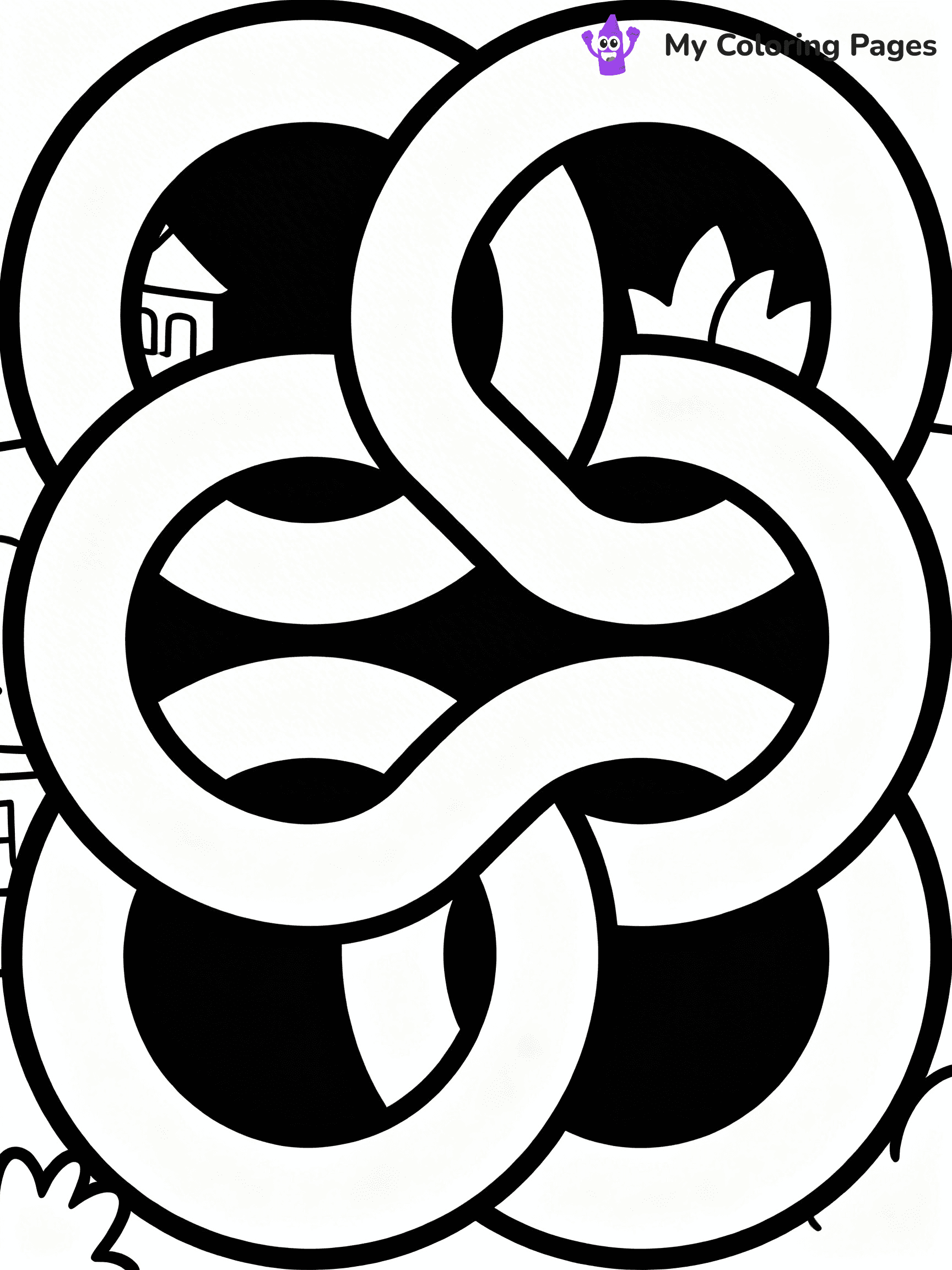 Optical Illusion Coloring Pages - 1