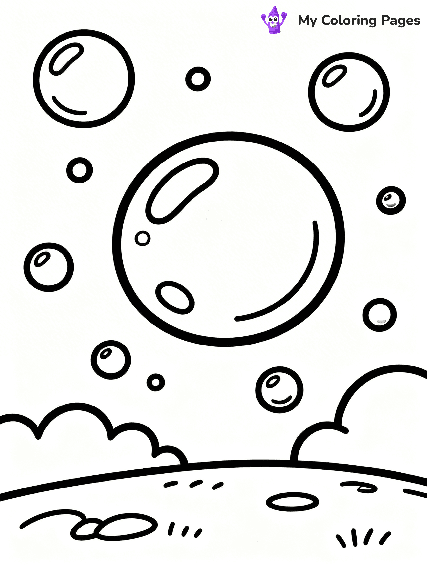 Bubble Coloring Pages - 27