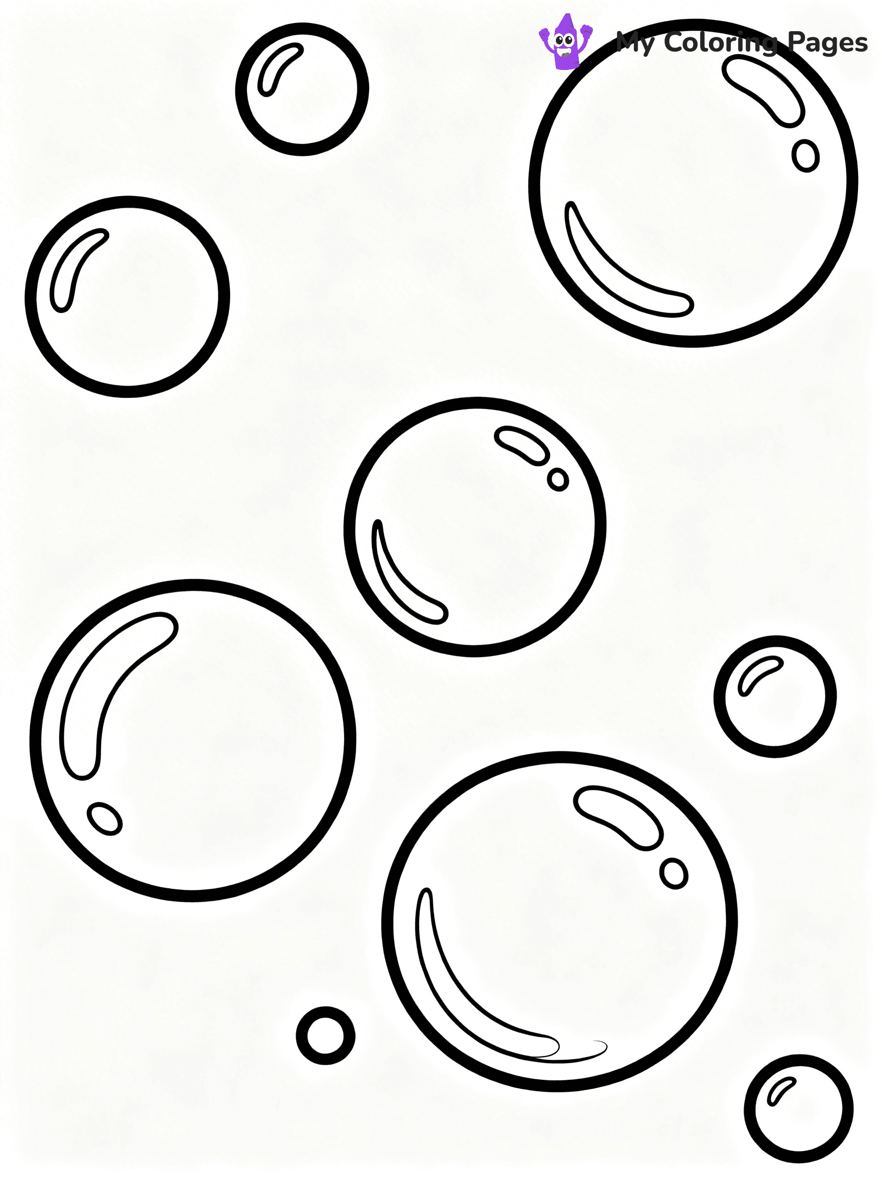Bubble Coloring Pages - 26