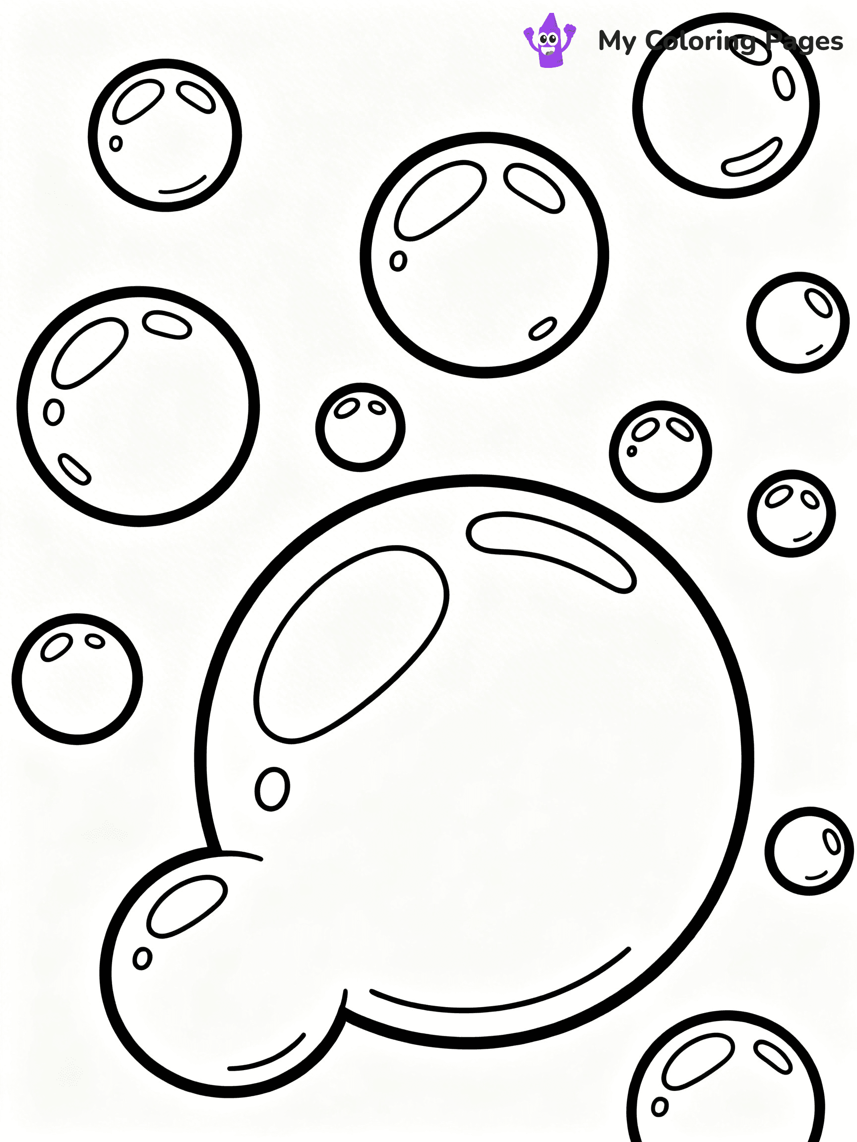 Bubble Coloring Pages - 25