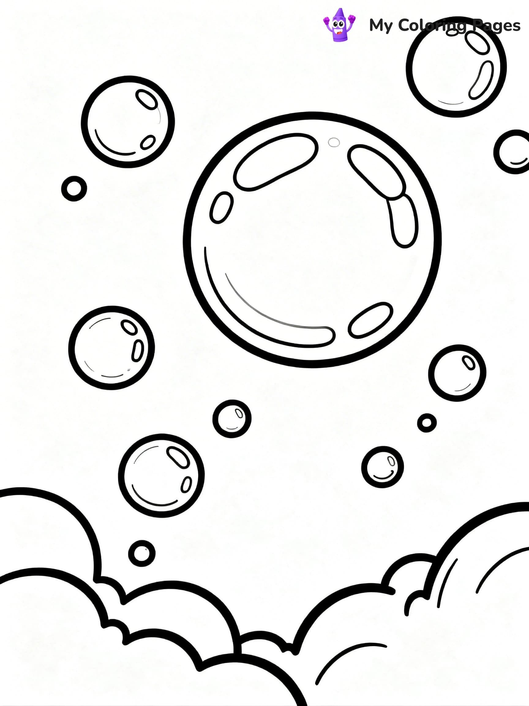 Bubble Coloring Pages - 24