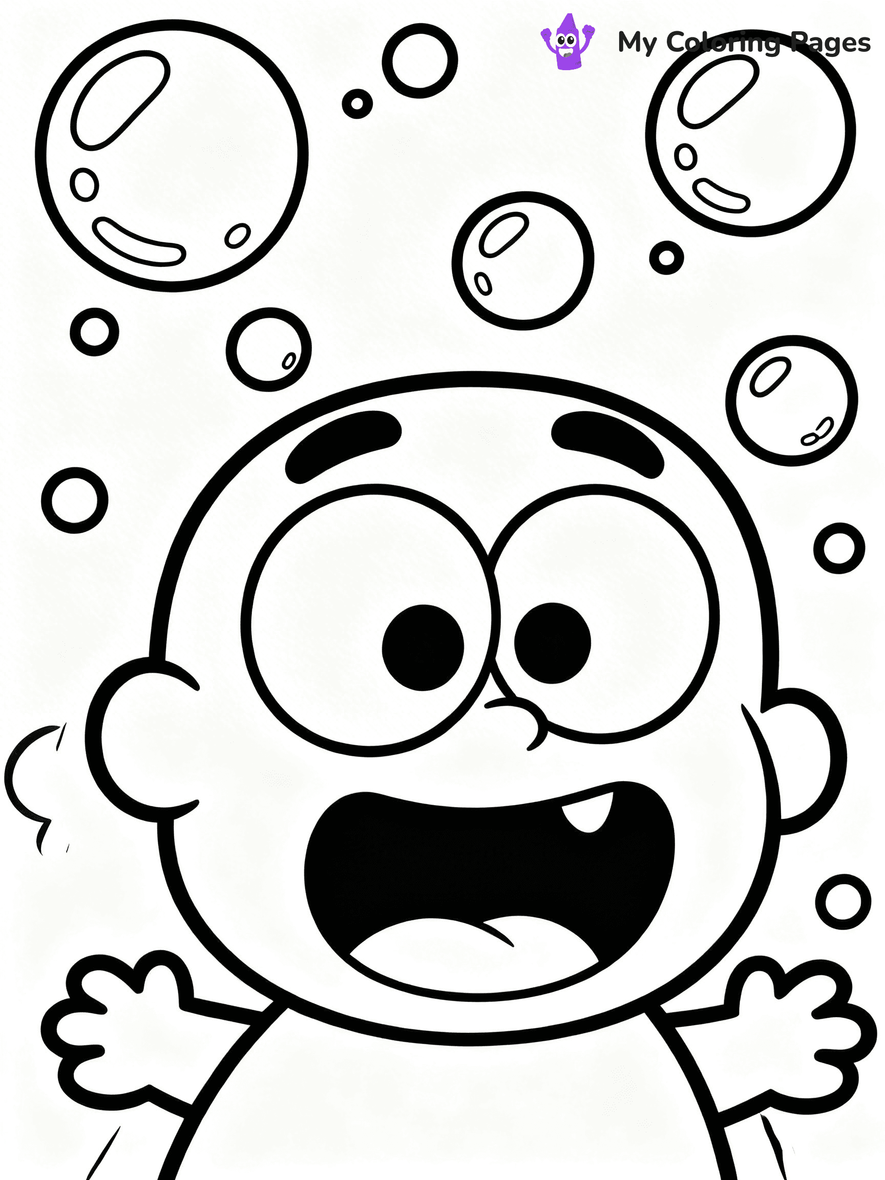 Bubble Coloring Pages - 23