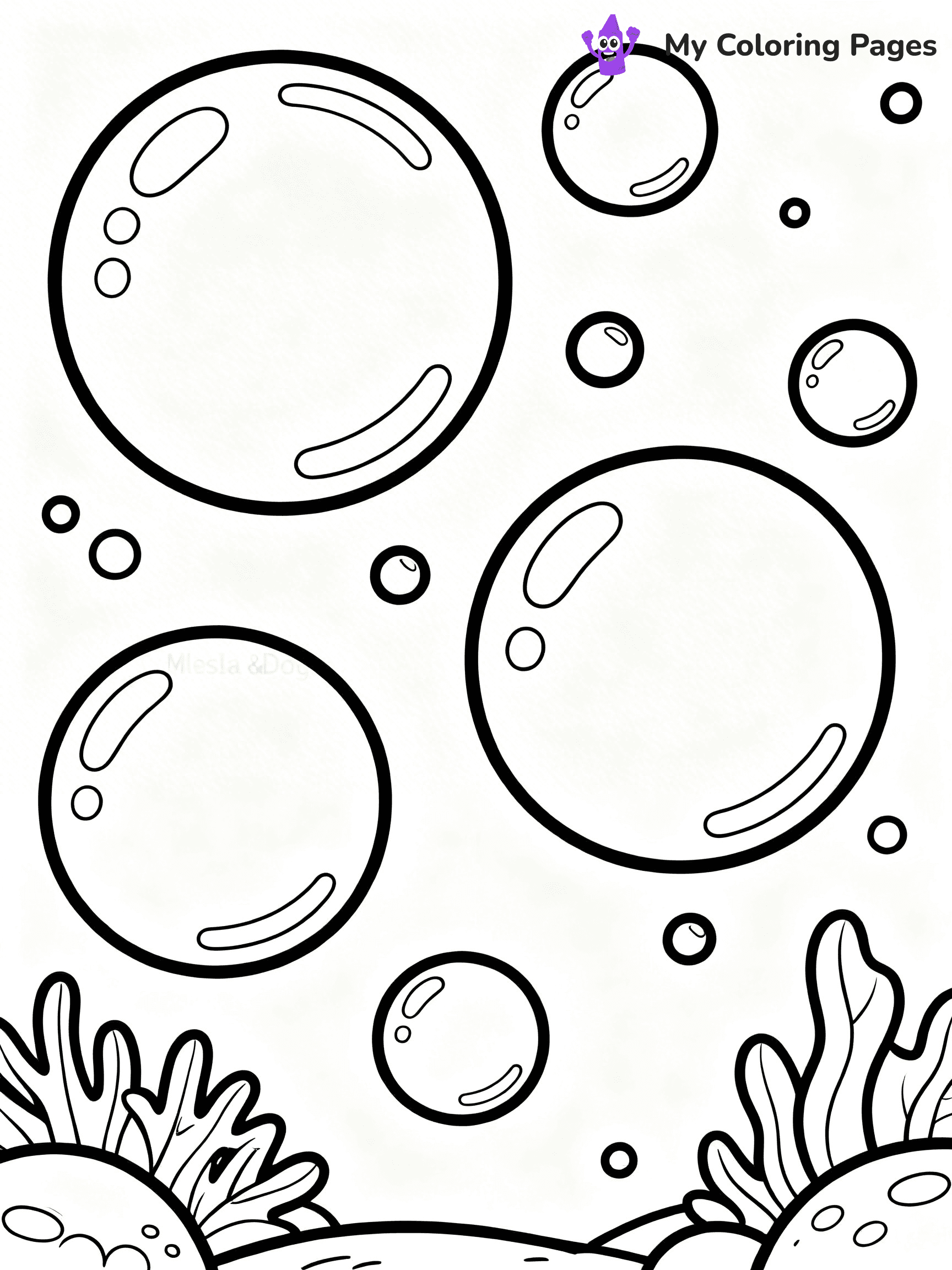 Bubble Coloring Pages - 22