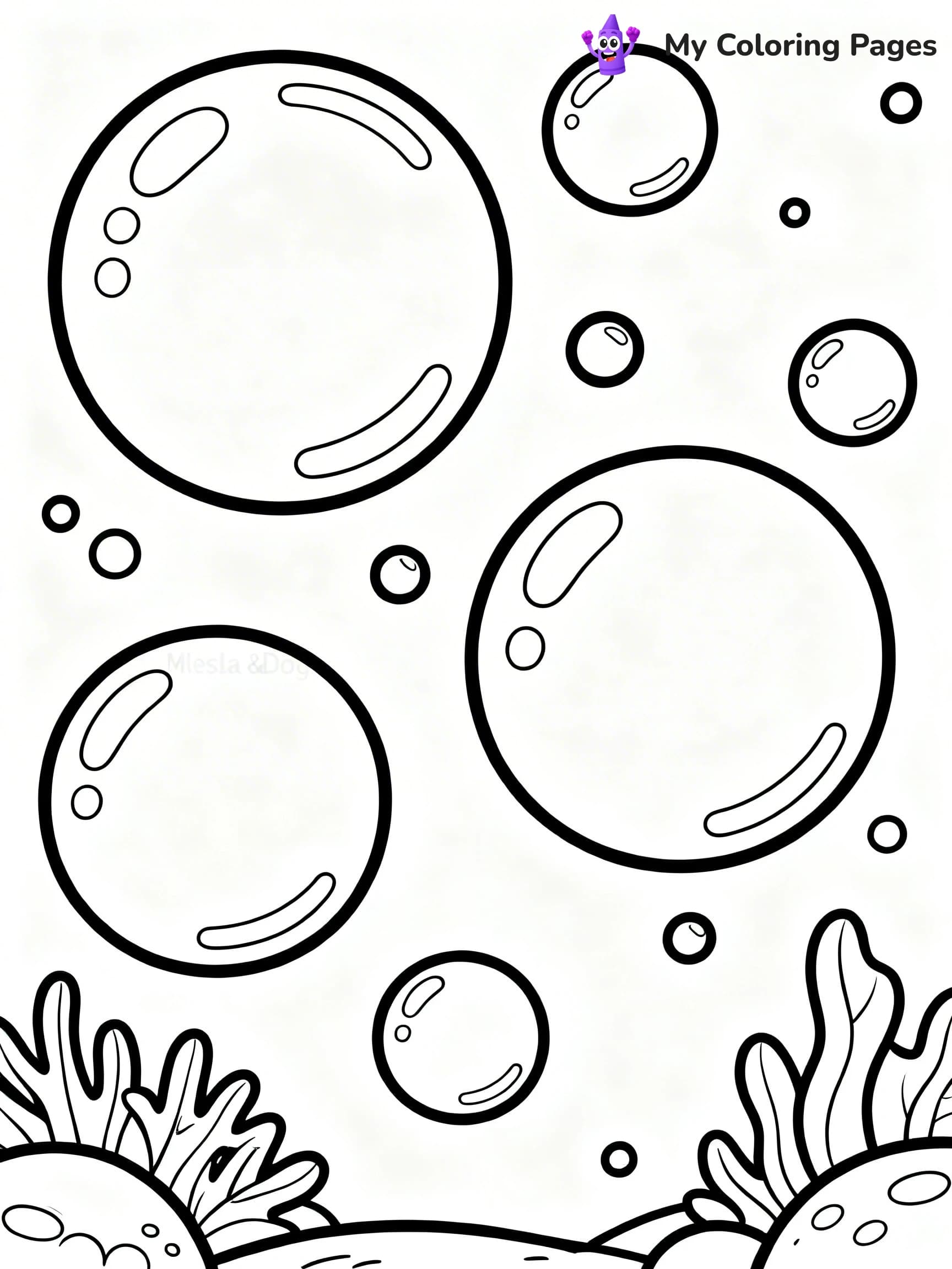Bubble Coloring Pages - 22