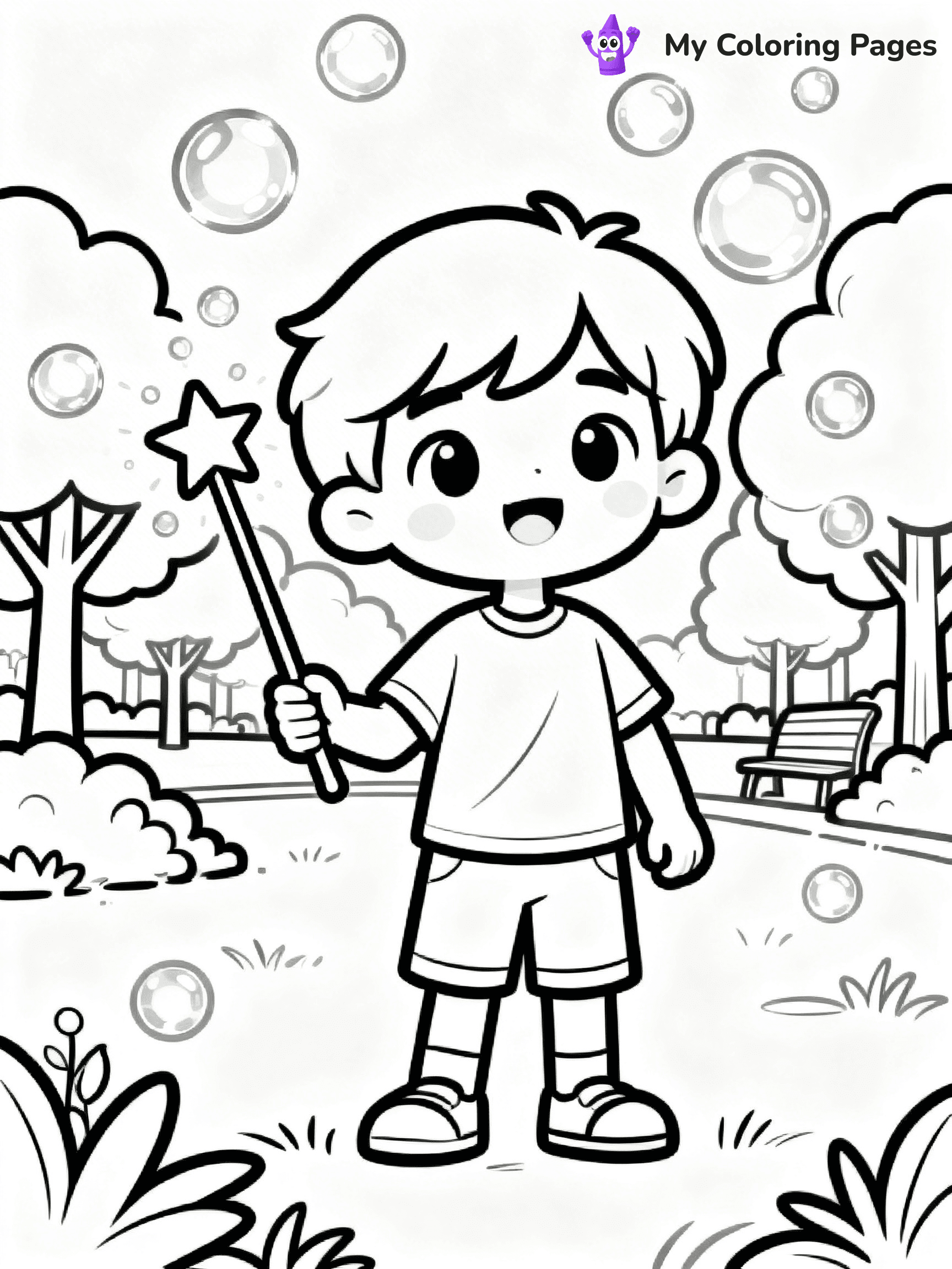 Bubble Coloring Pages - 19
