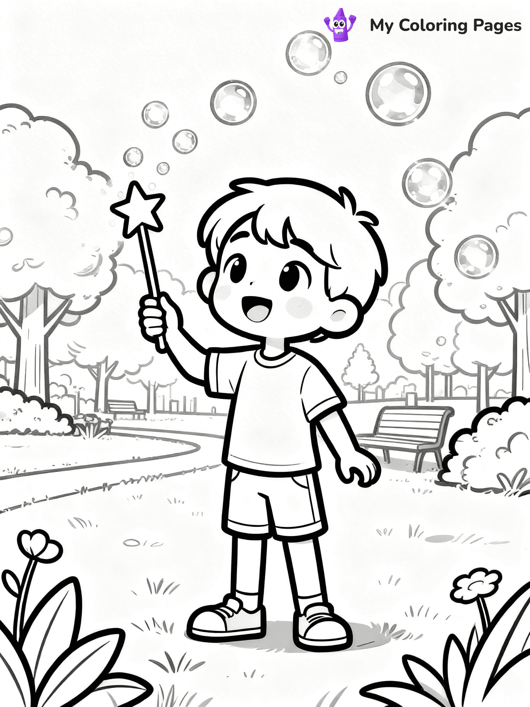 Bubble Coloring Pages - 17