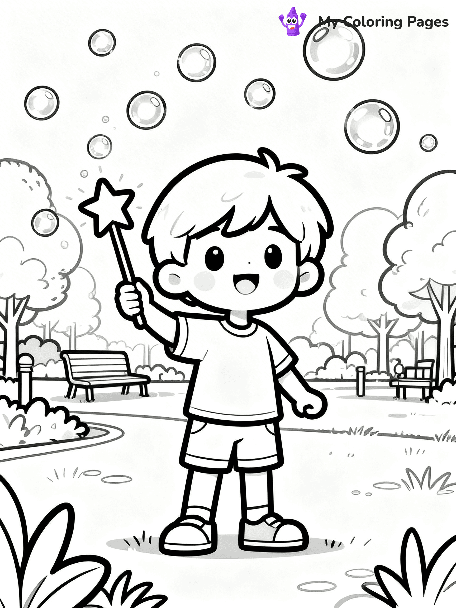 Bubble Coloring Pages - 16