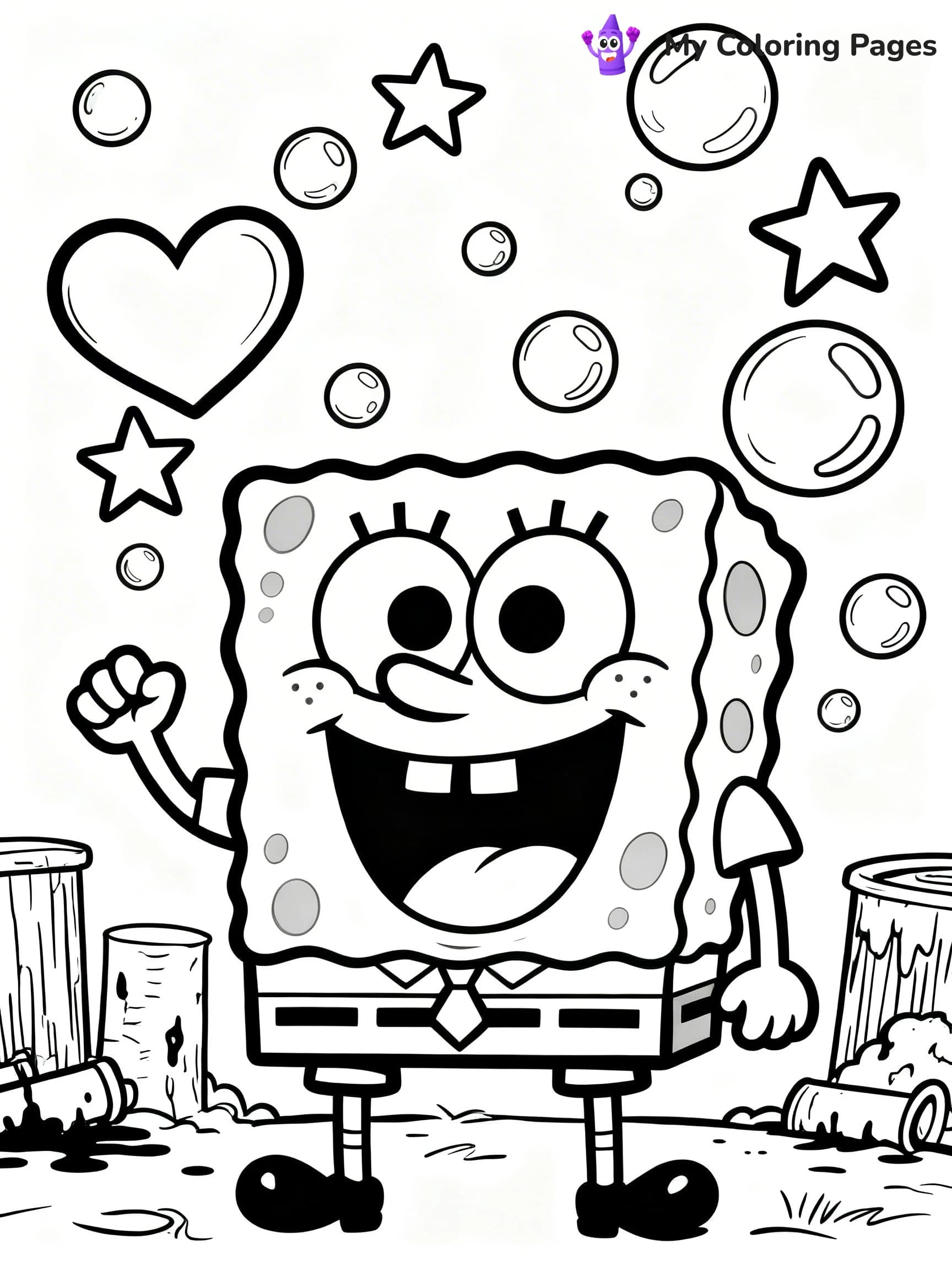 Bubble Coloring Pages - 10