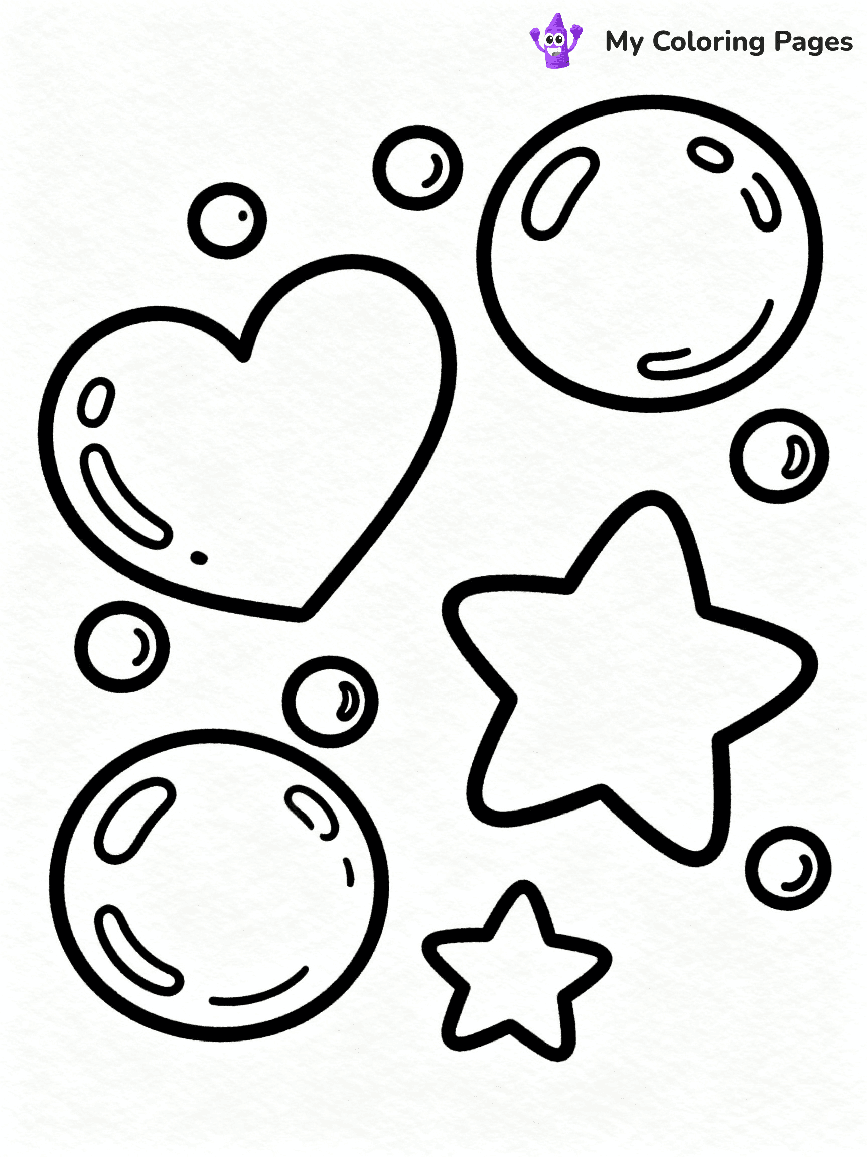 Bubble Coloring Pages - 9