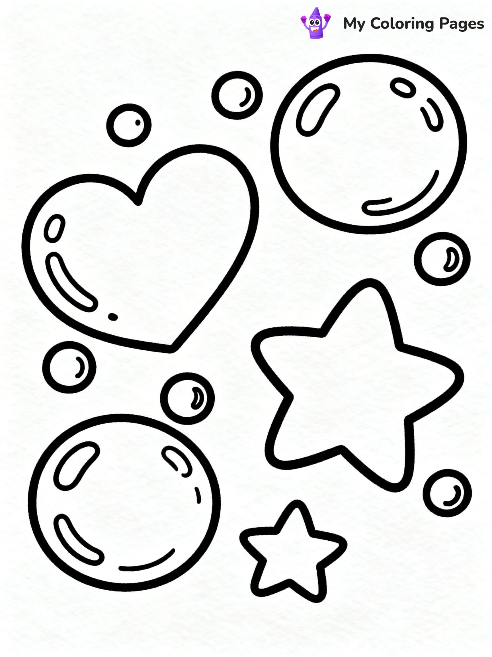 Bubble Coloring Pages - 9