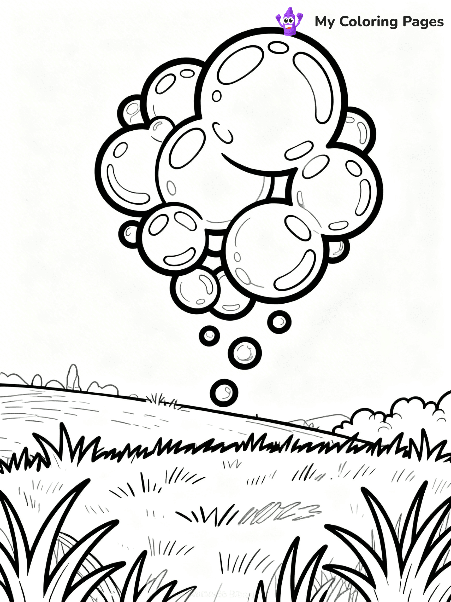 Bubble Coloring Pages - 7
