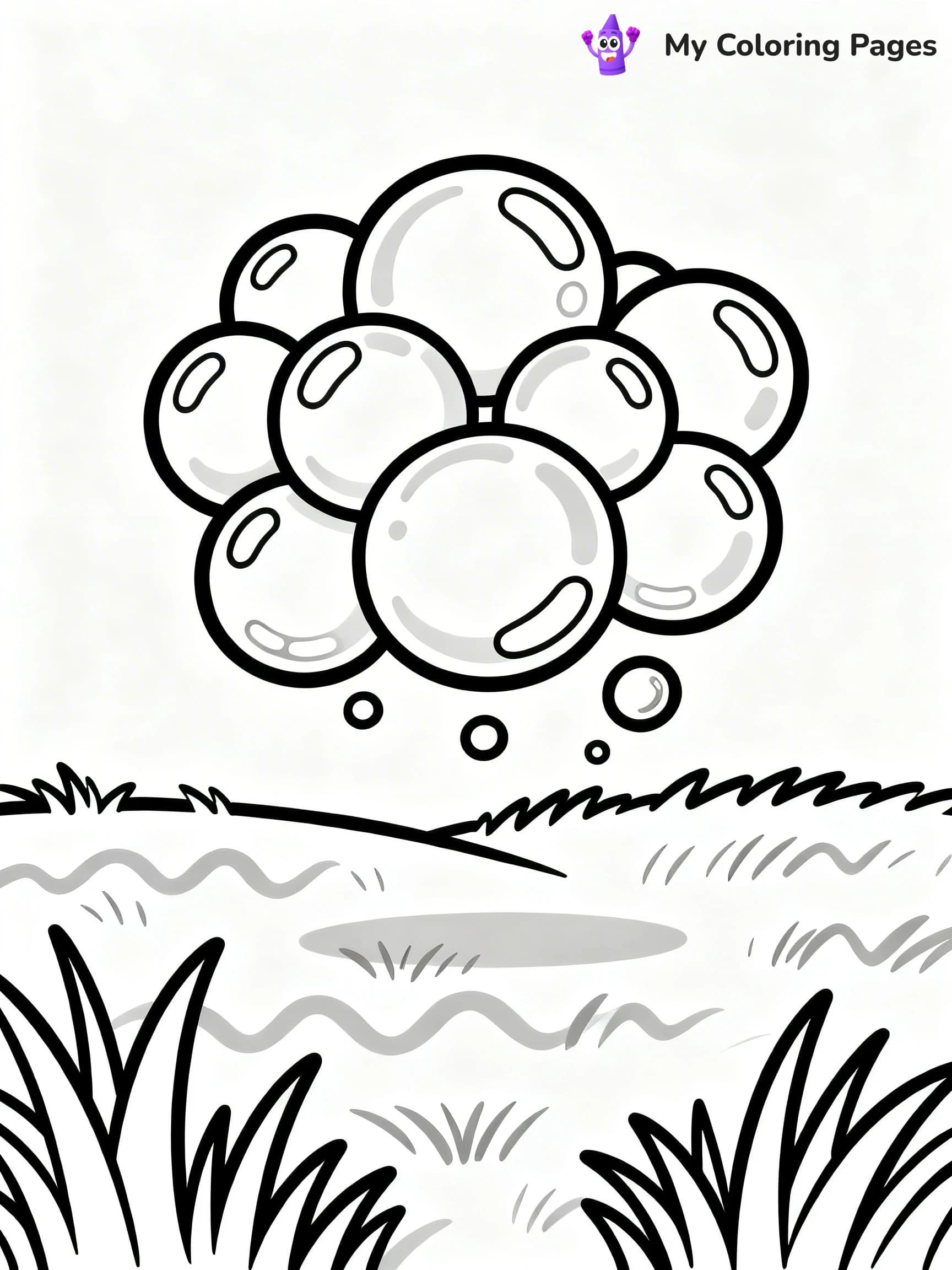 Bubble Coloring Pages - 6