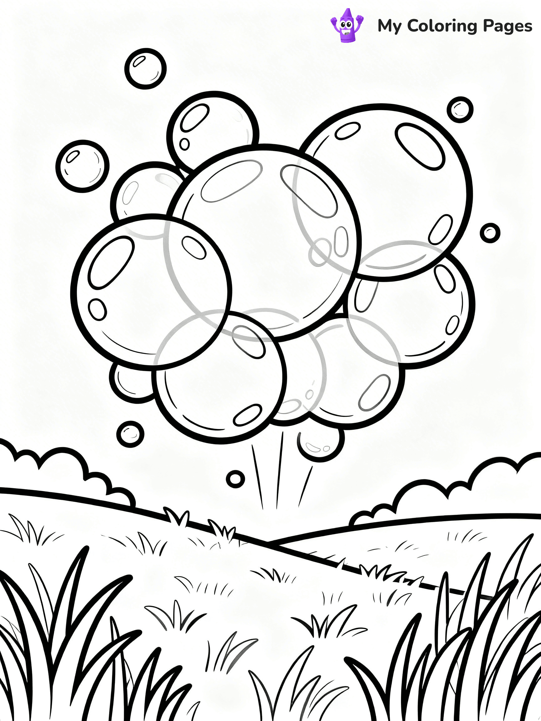 Bubble Coloring Pages - 5