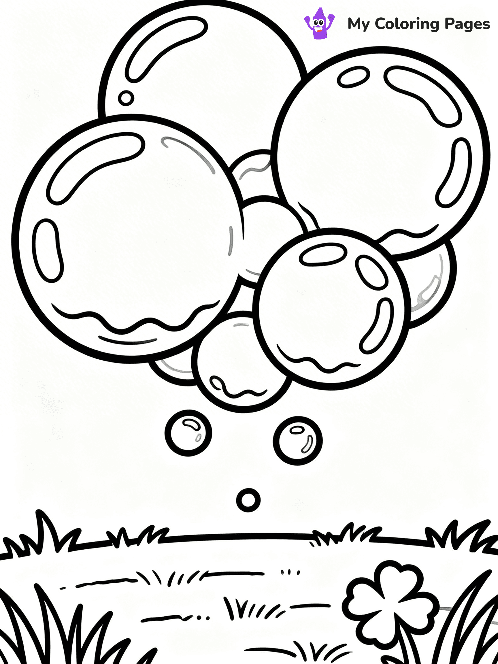 Bubble Coloring Pages - 4