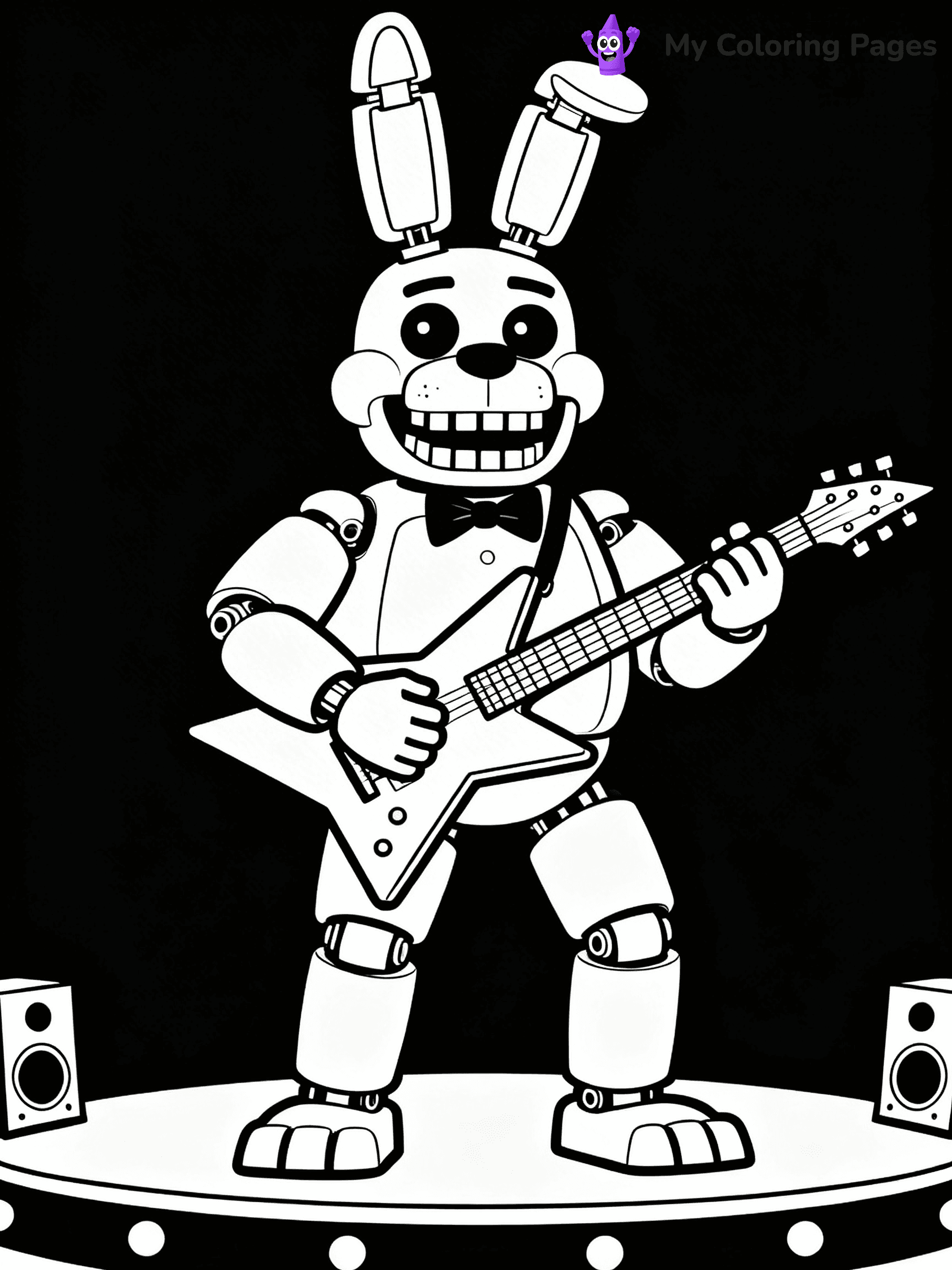 Nightmare Freddy Coloring Pages - 16