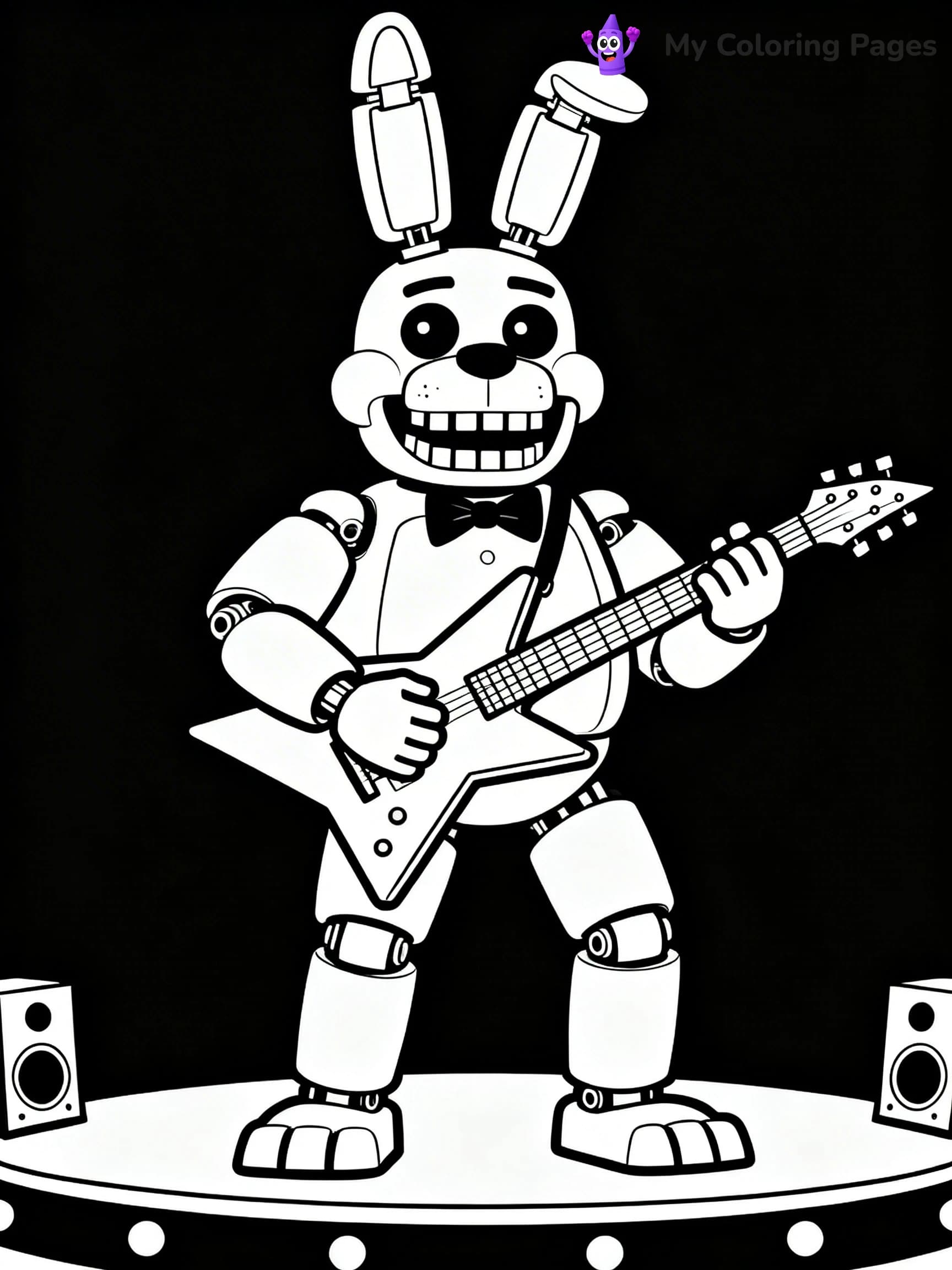 Nightmare Freddy Coloring Pages - 23