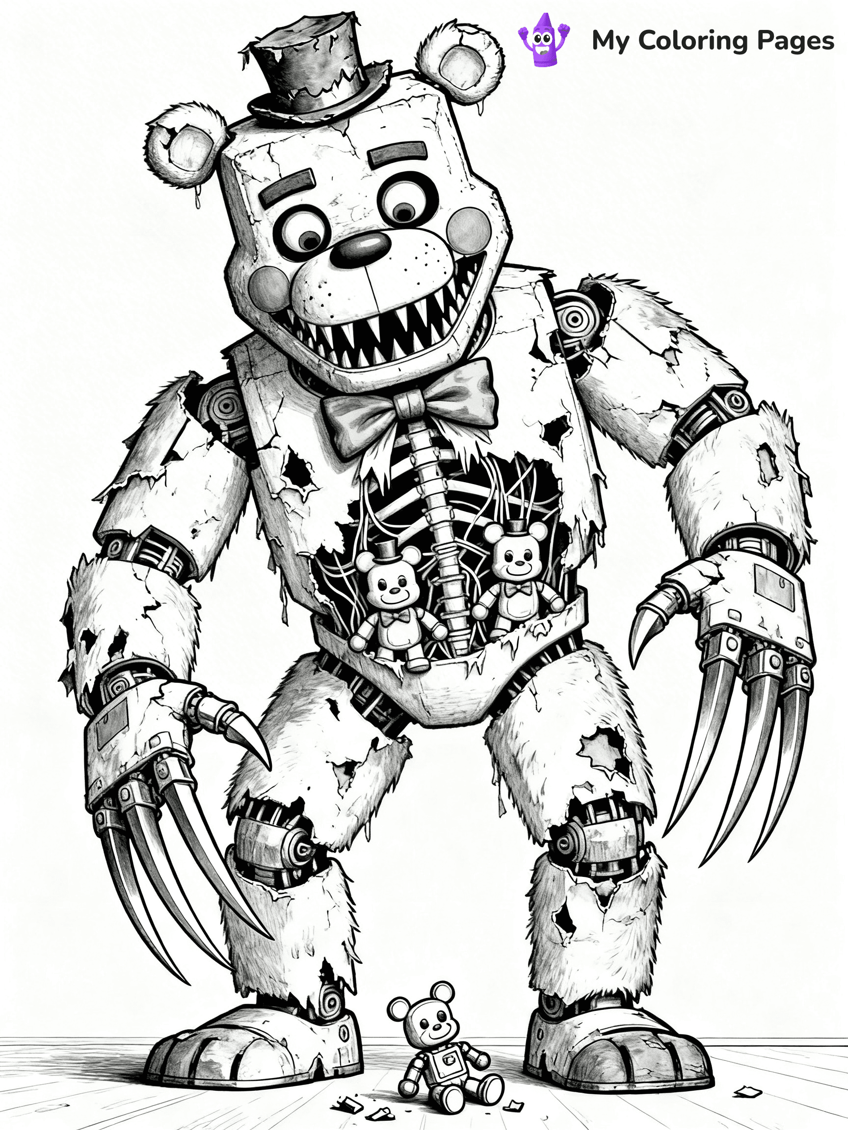 Nightmare Freddy Coloring Pages - 14