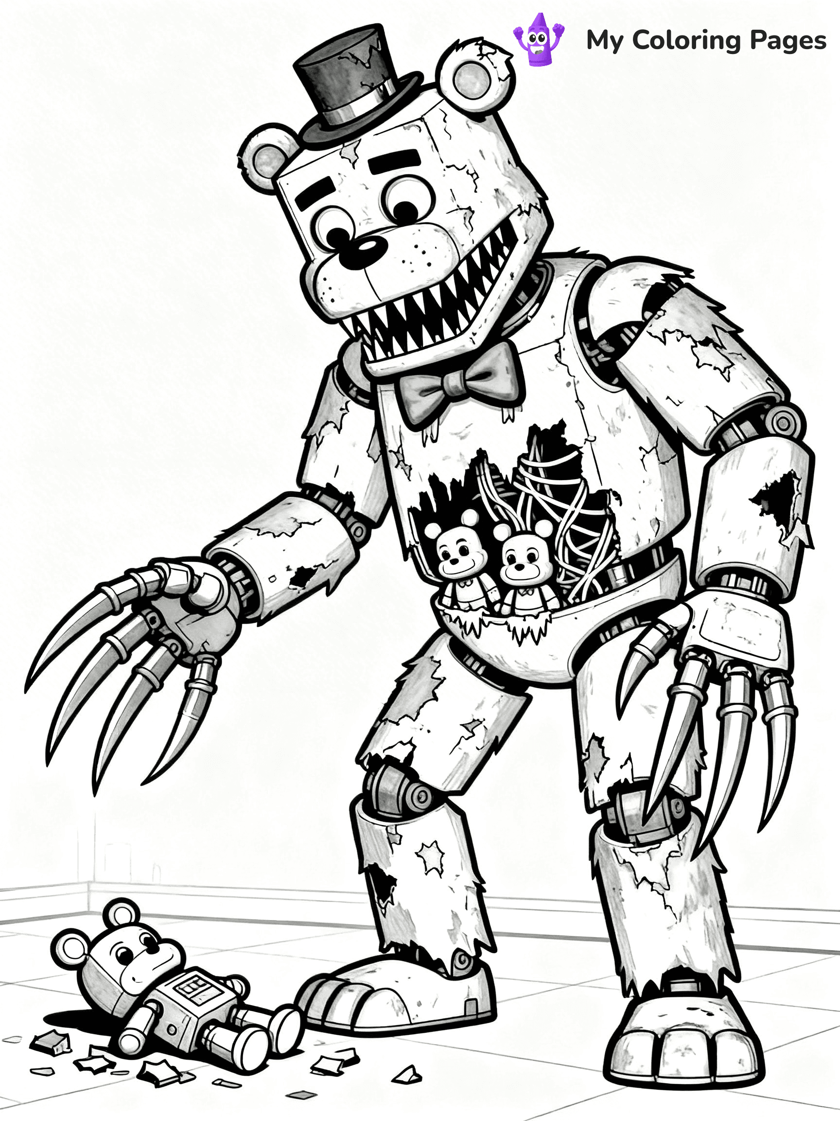 Nightmare Freddy Coloring Pages - 11