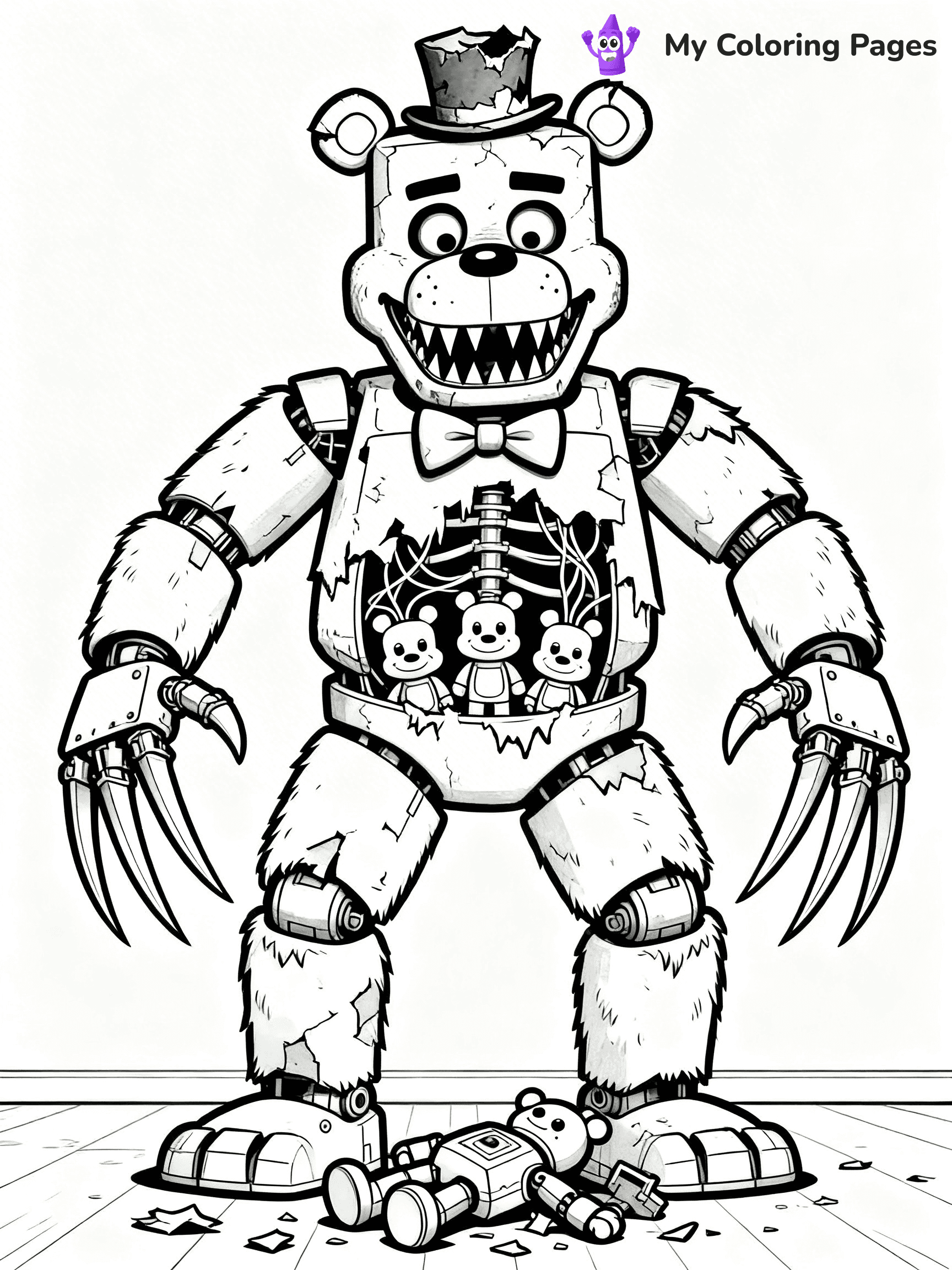 Nightmare Freddy Coloring Pages - 10