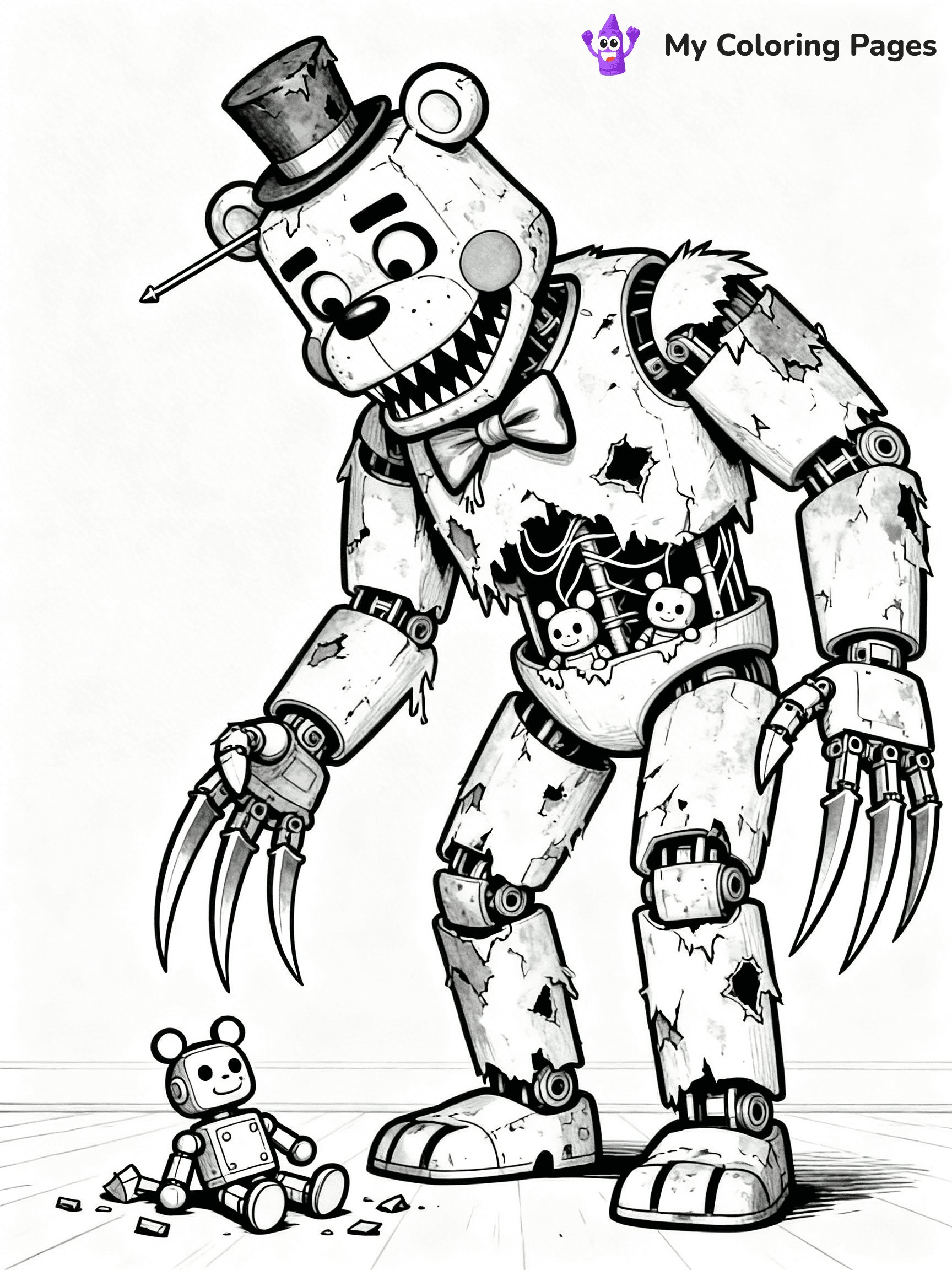 Nightmare Freddy Coloring Pages - 8