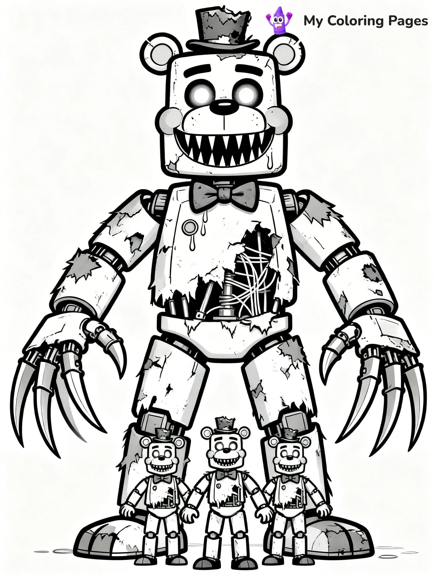 Nightmare Freddy Coloring Pages - 14