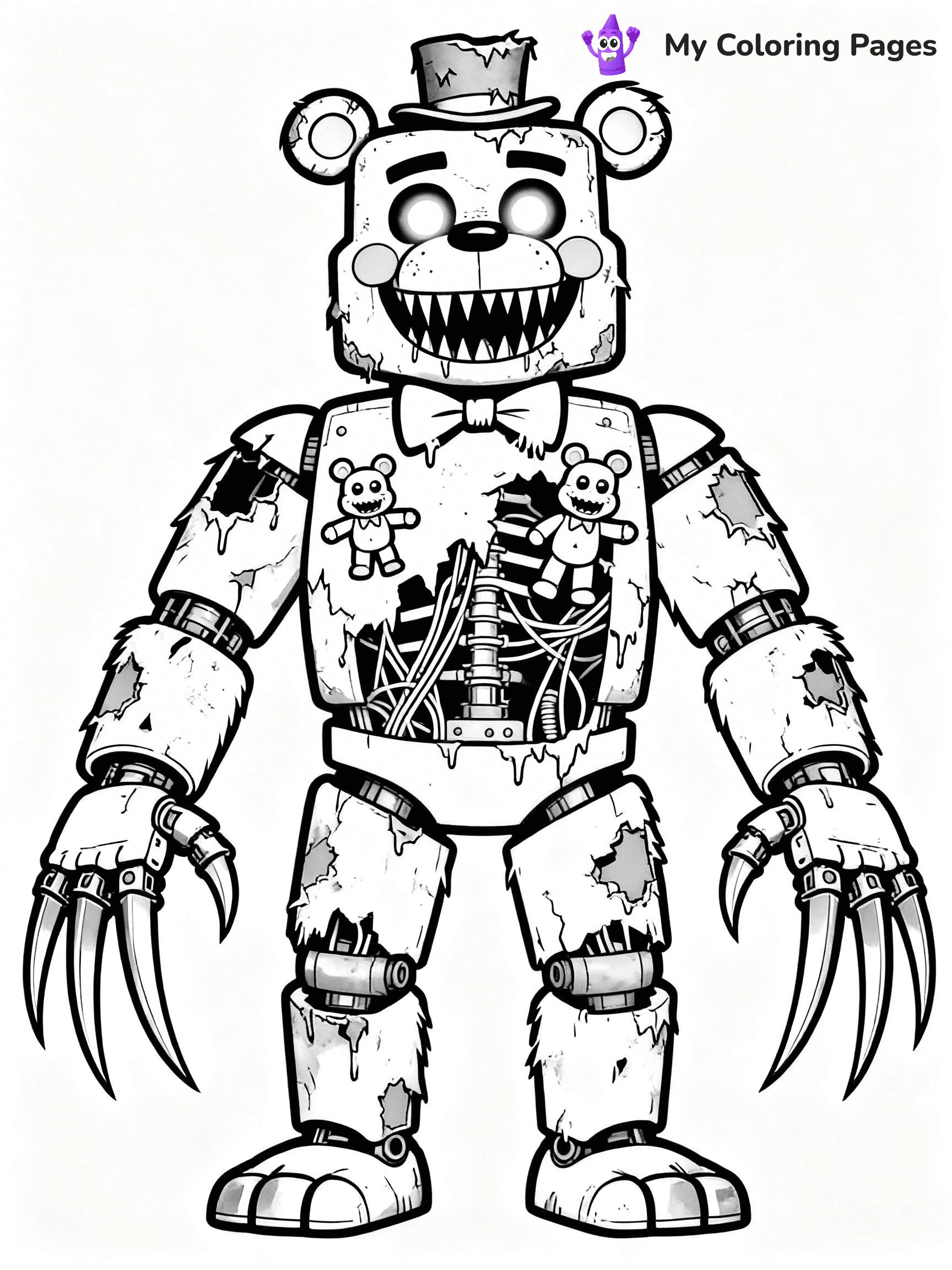 Nightmare Freddy Coloring Pages - 6