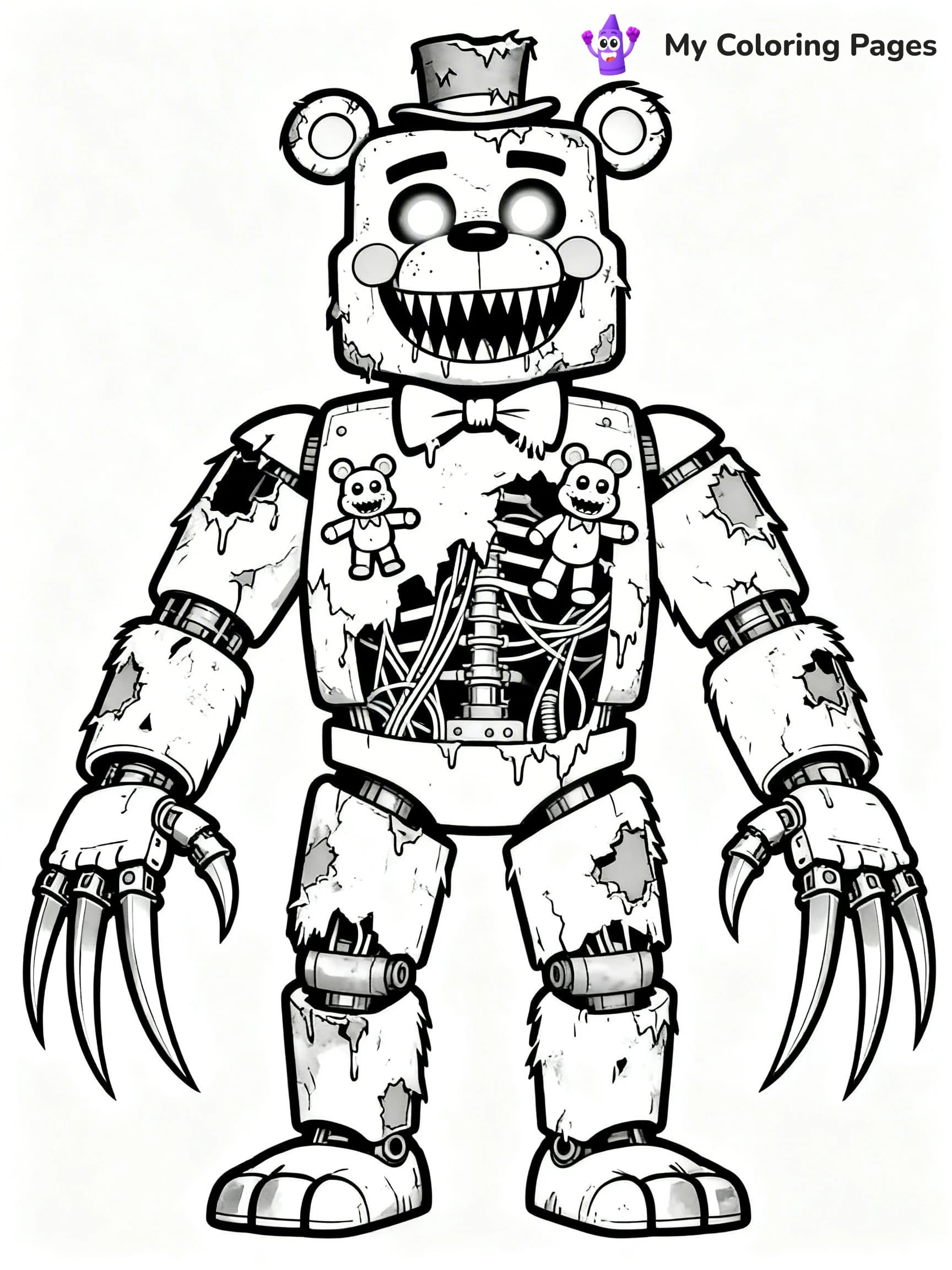 Nightmare Freddy Coloring Pages - 13