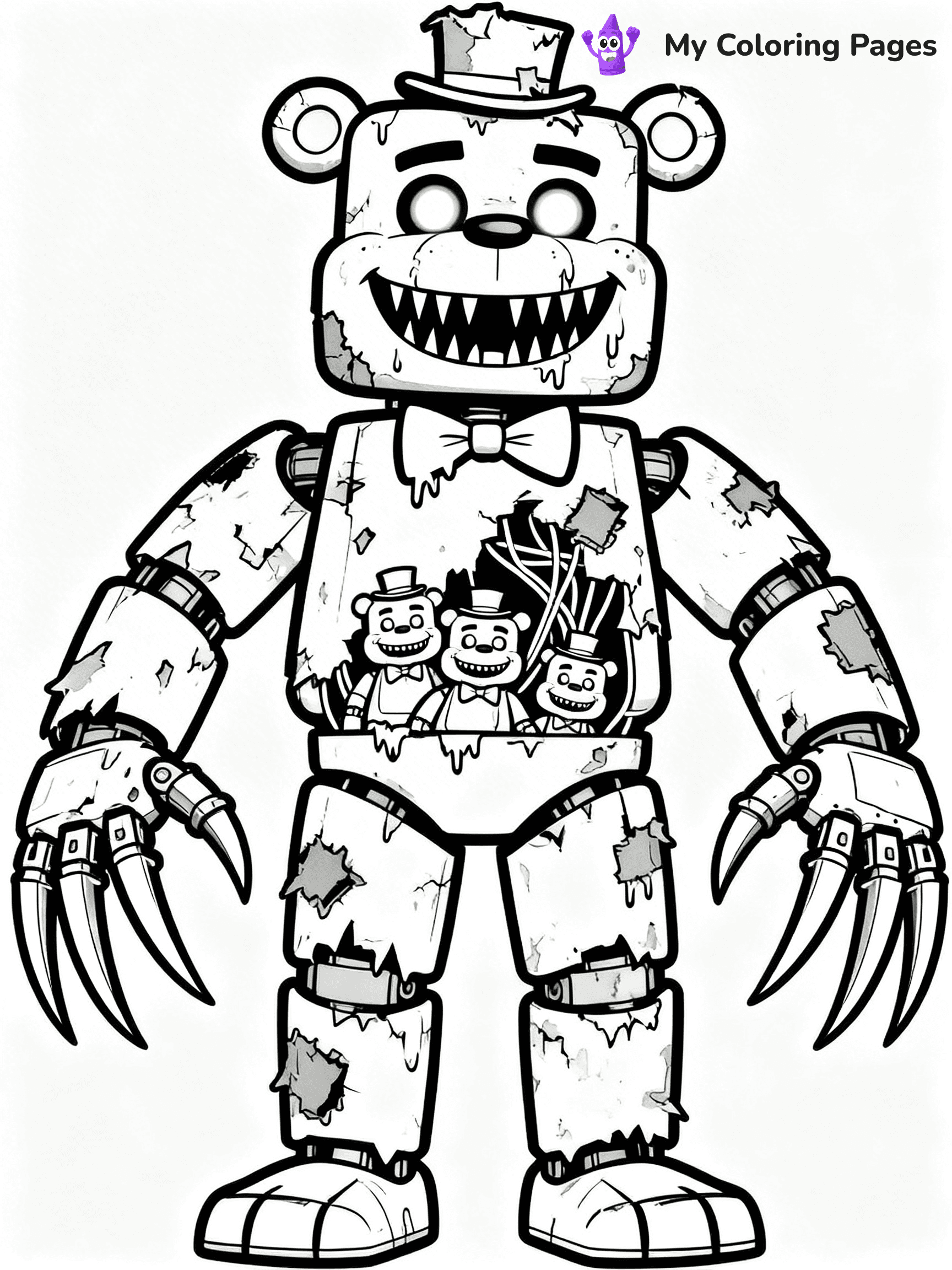 Nightmare Freddy Coloring Pages - 5