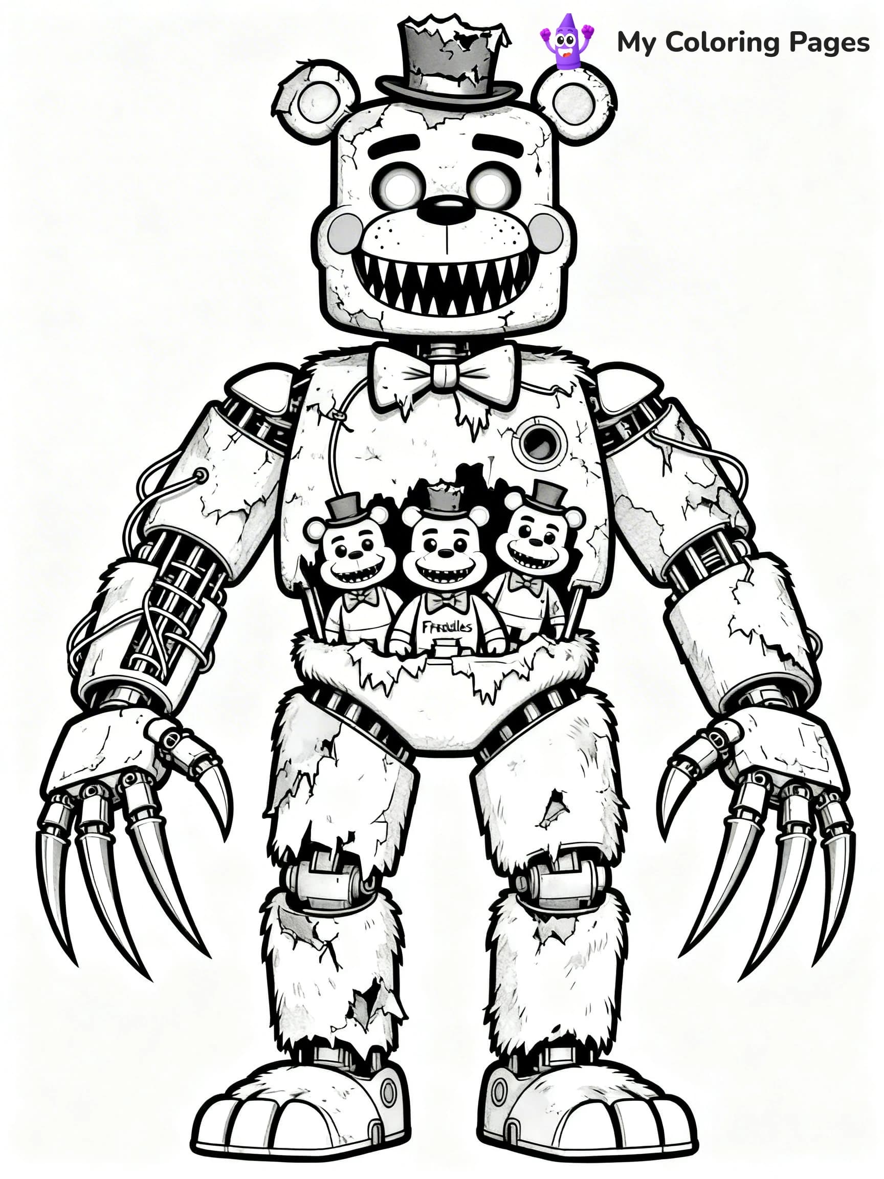 Nightmare Freddy Coloring Pages - 11
