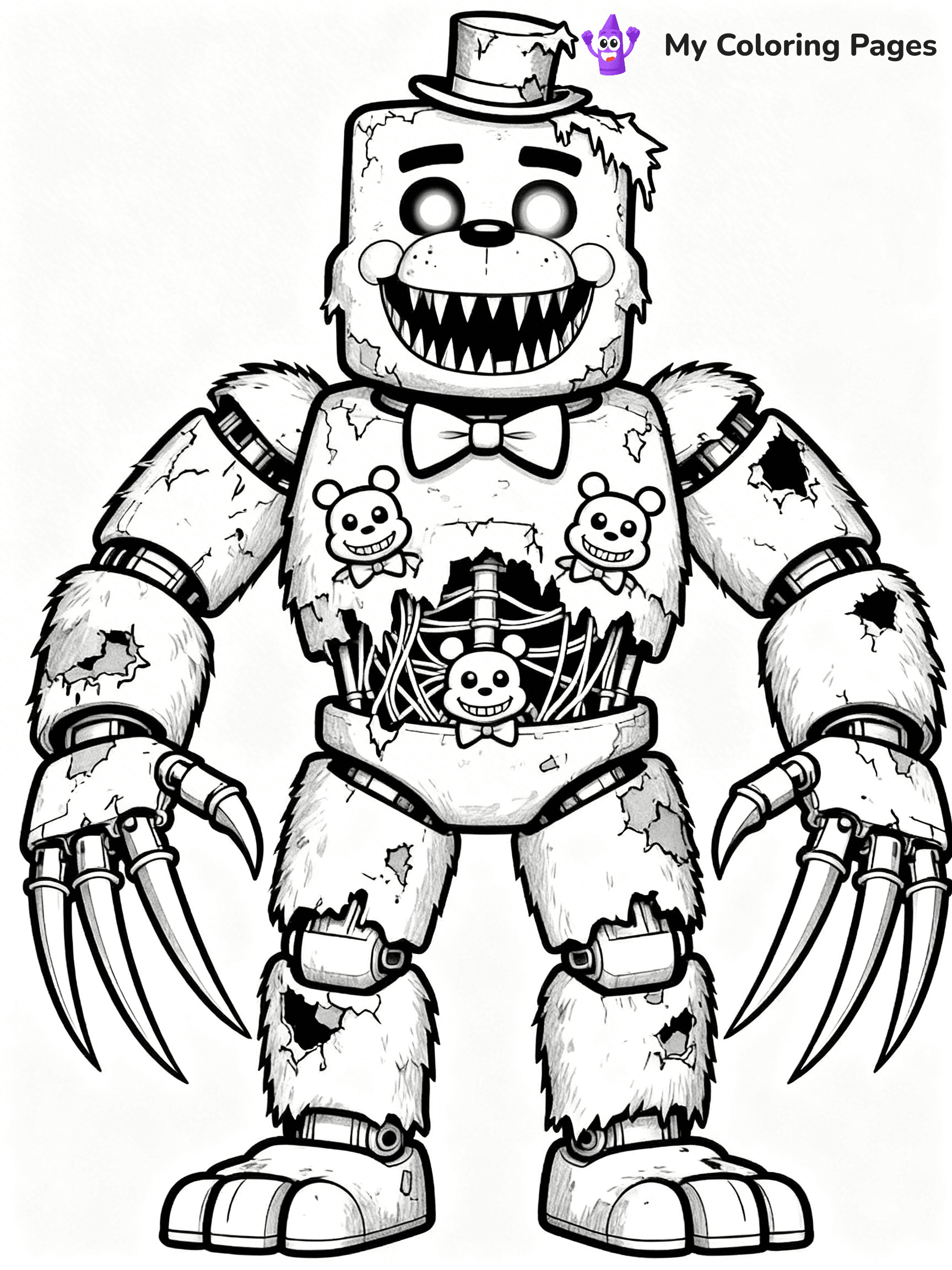 Nightmare Freddy Coloring Pages - 3