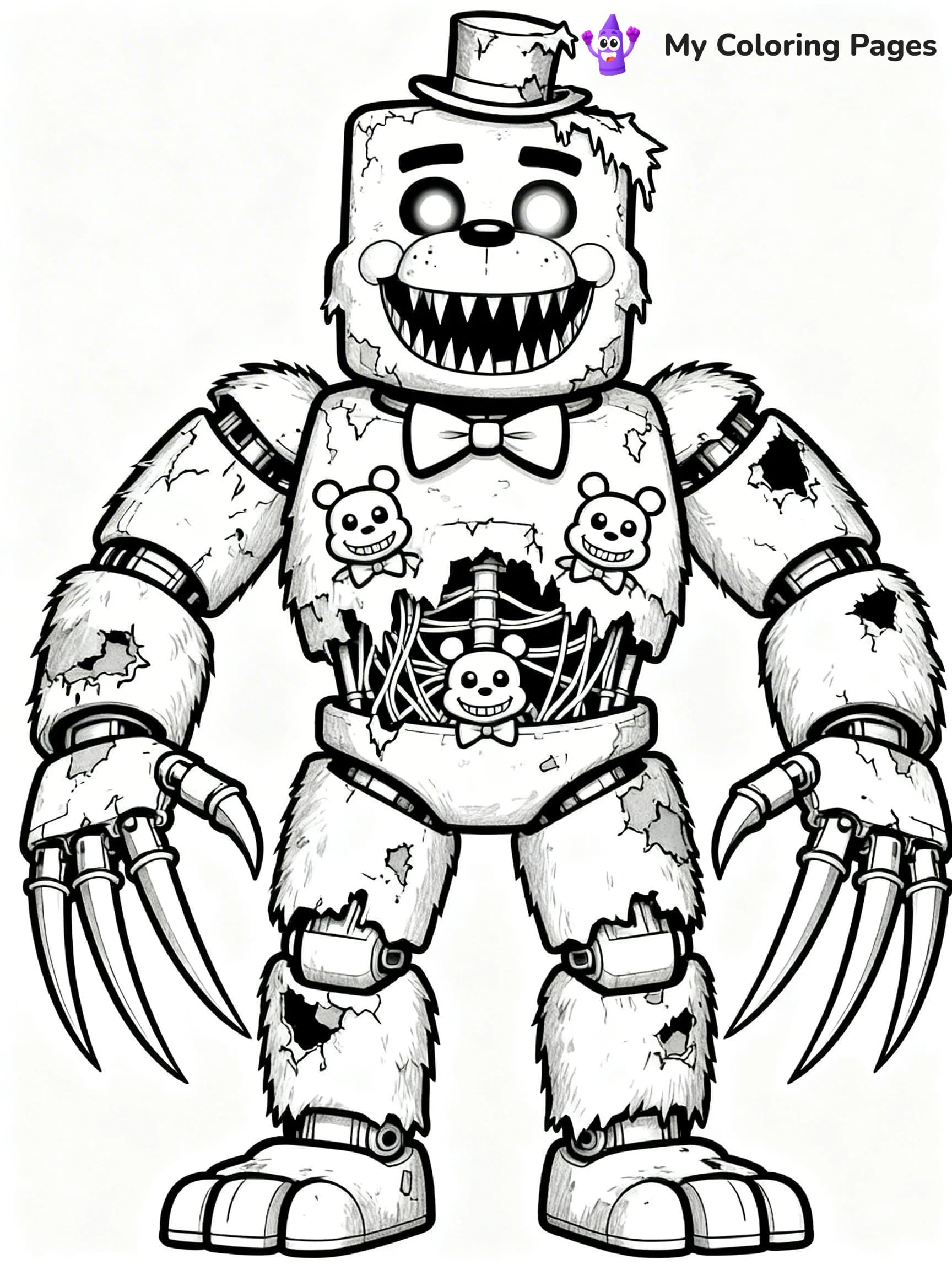 Nightmare Freddy Coloring Pages - 10