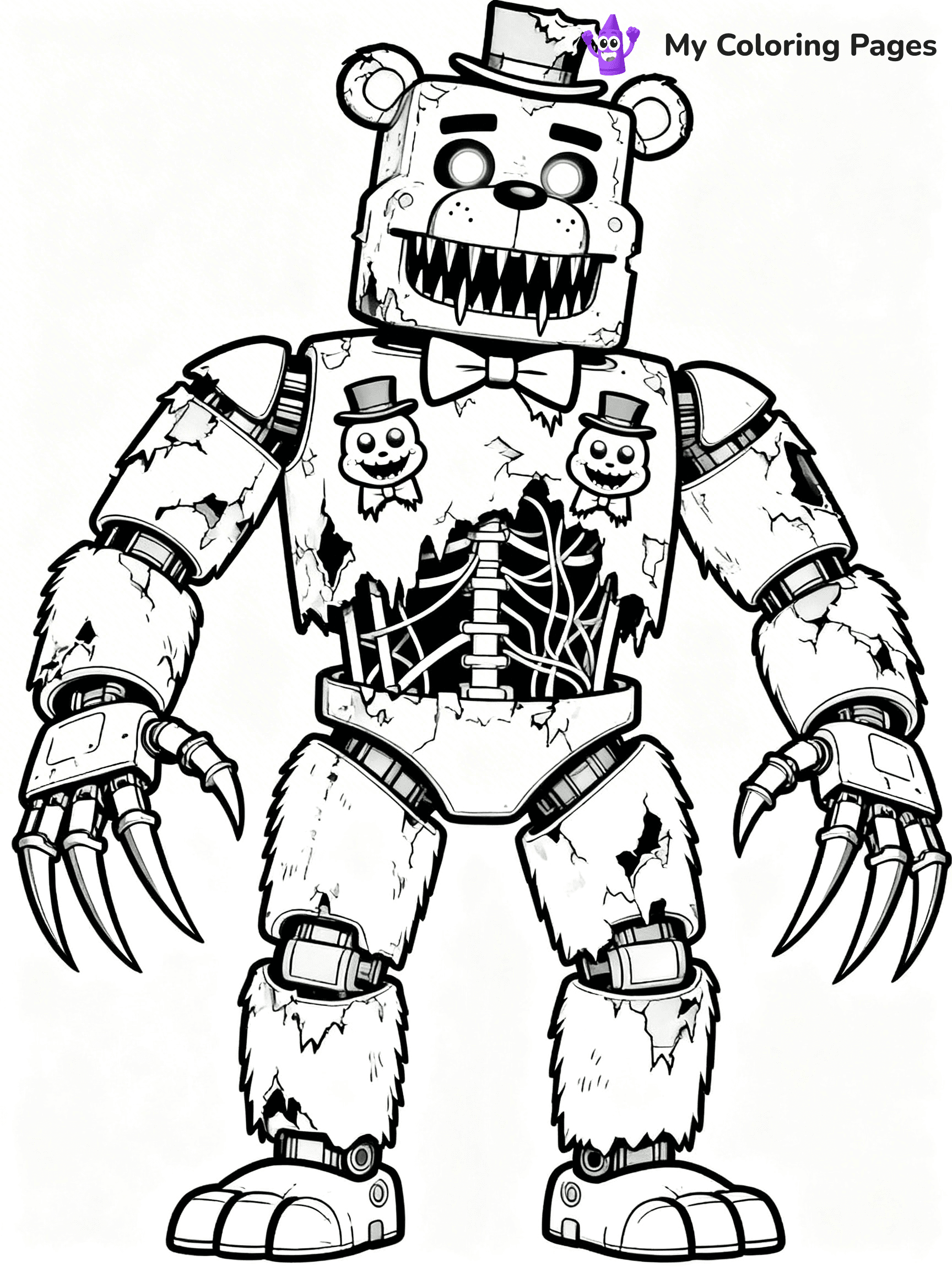 Nightmare Freddy Coloring Pages - 2