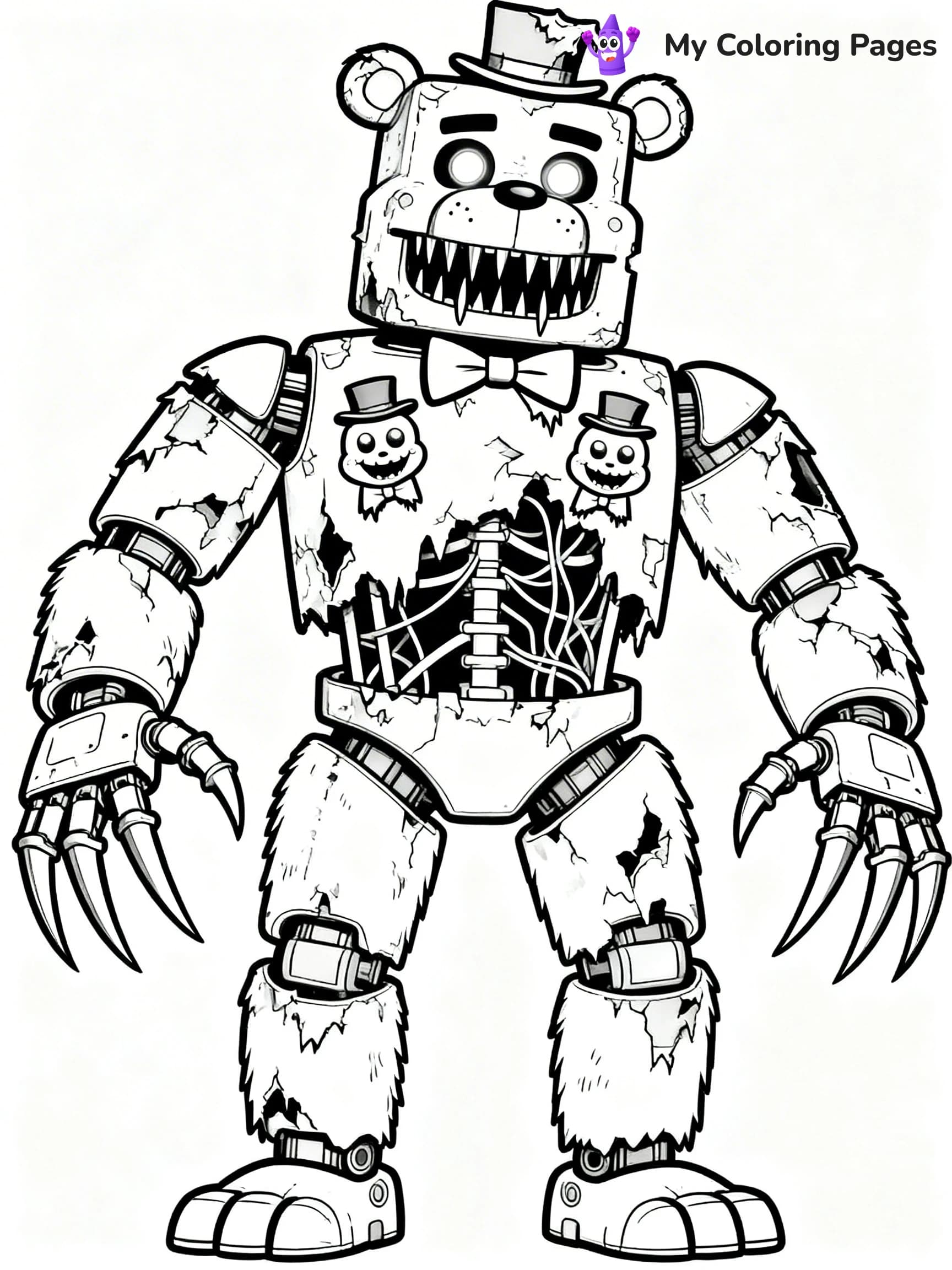 Nightmare Freddy Coloring Pages - 9