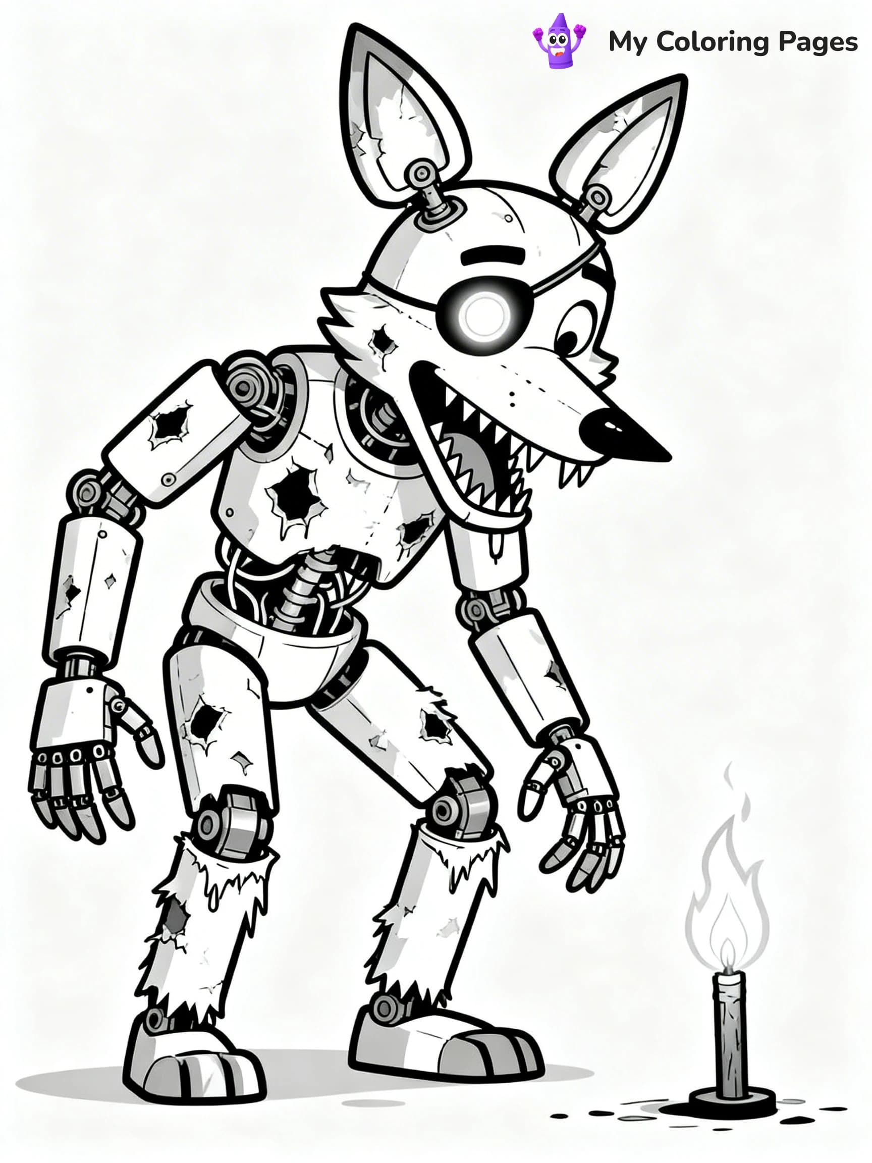 Nightmare Freddy Coloring Pages - 7