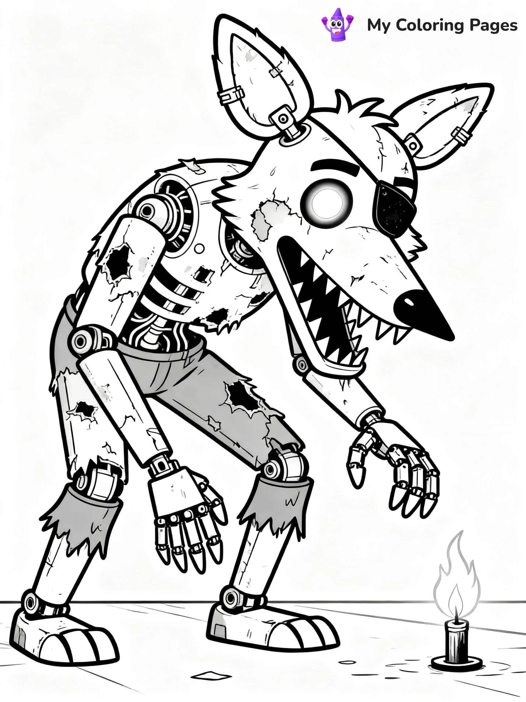 Nightmare Freddy Coloring Pages - 6
