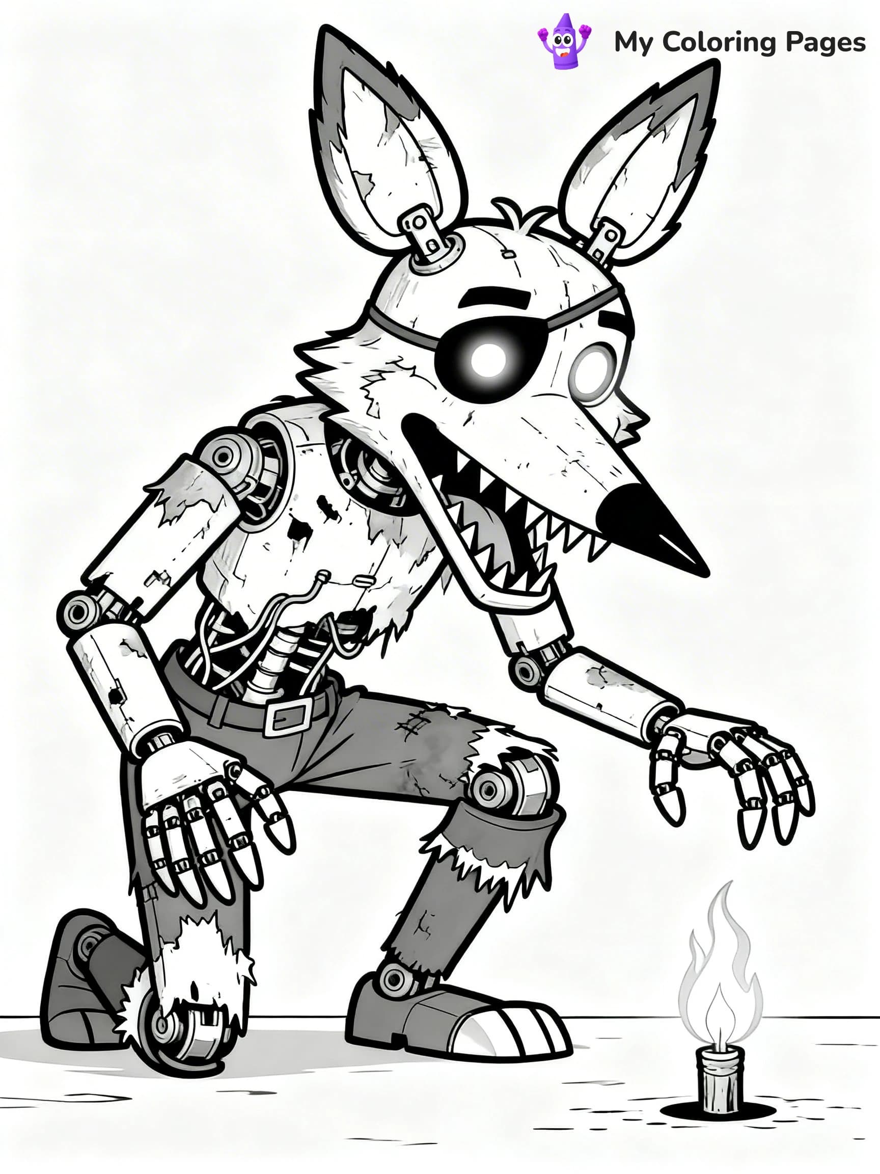 Nightmare Freddy Coloring Pages - 4