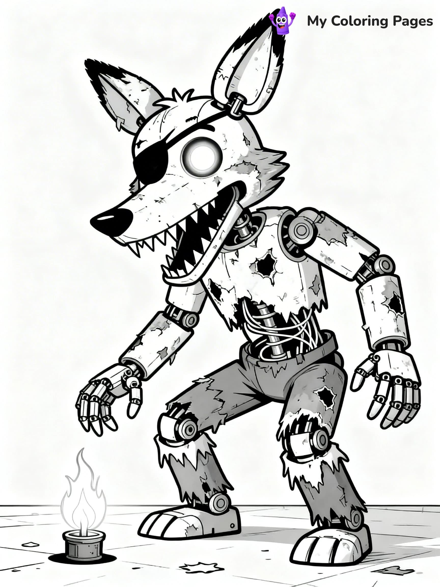 Nightmare Freddy Coloring Pages - 3